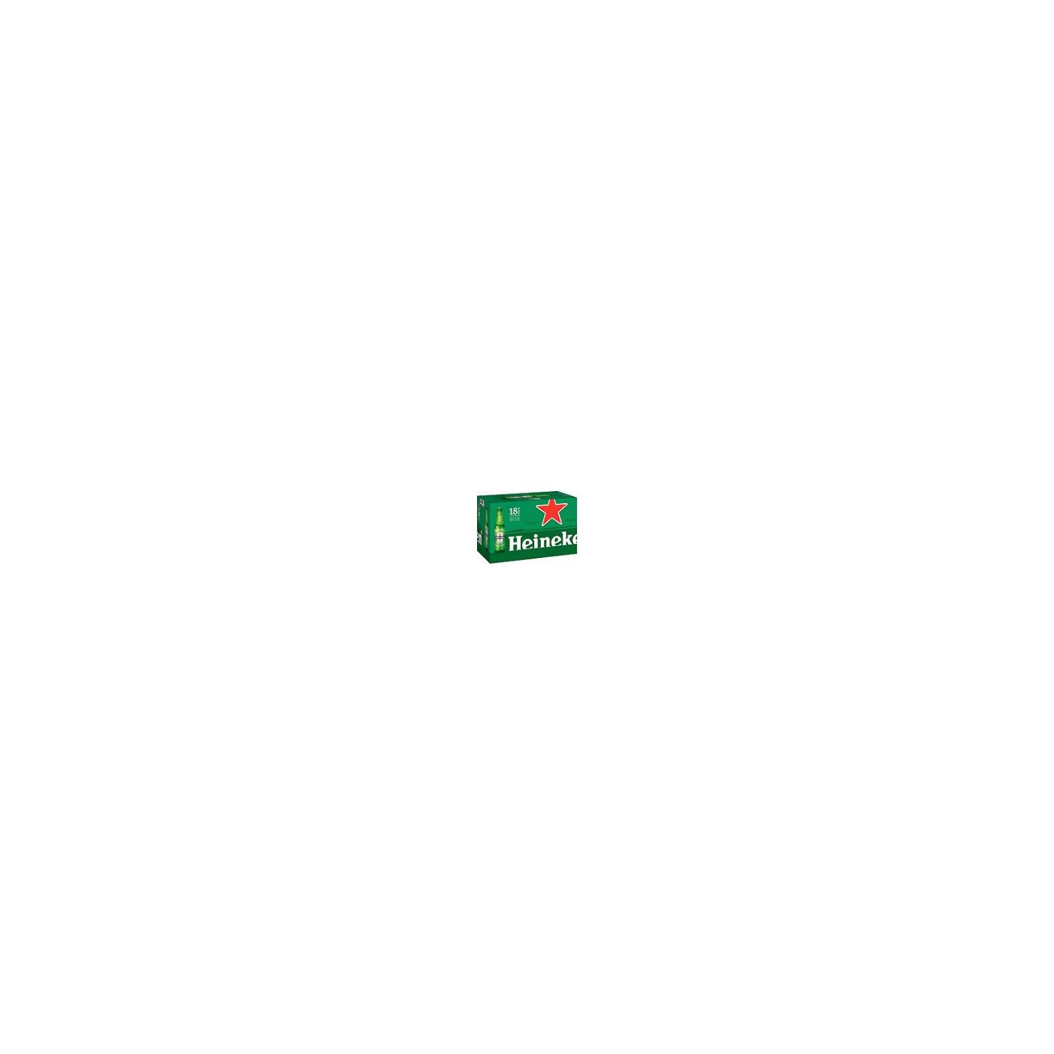 Heineken Lager Beer - 18 Pack Bottles, 216 fl oz
