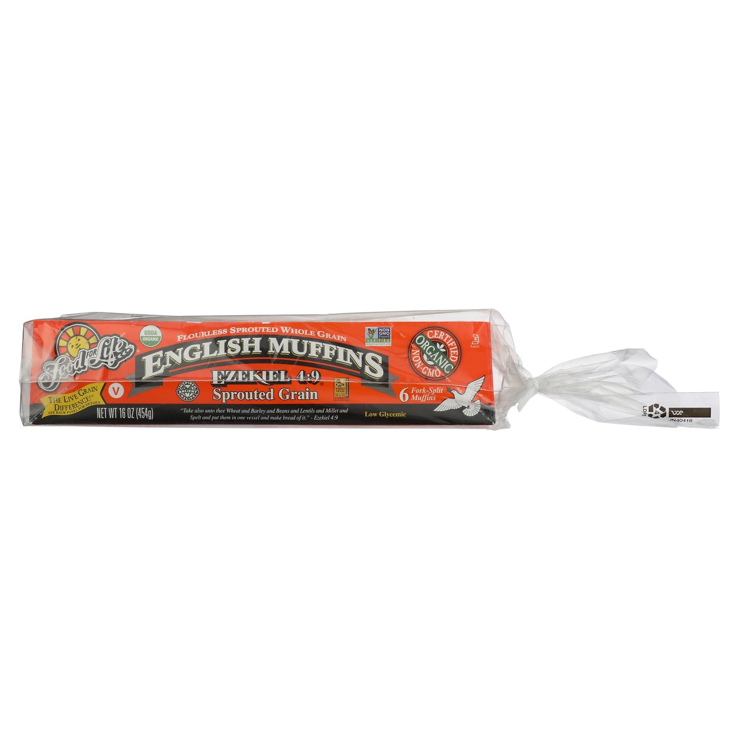 Food For Life Ezekiel 4:9 Sprouted Grain English Muffins, 6 count