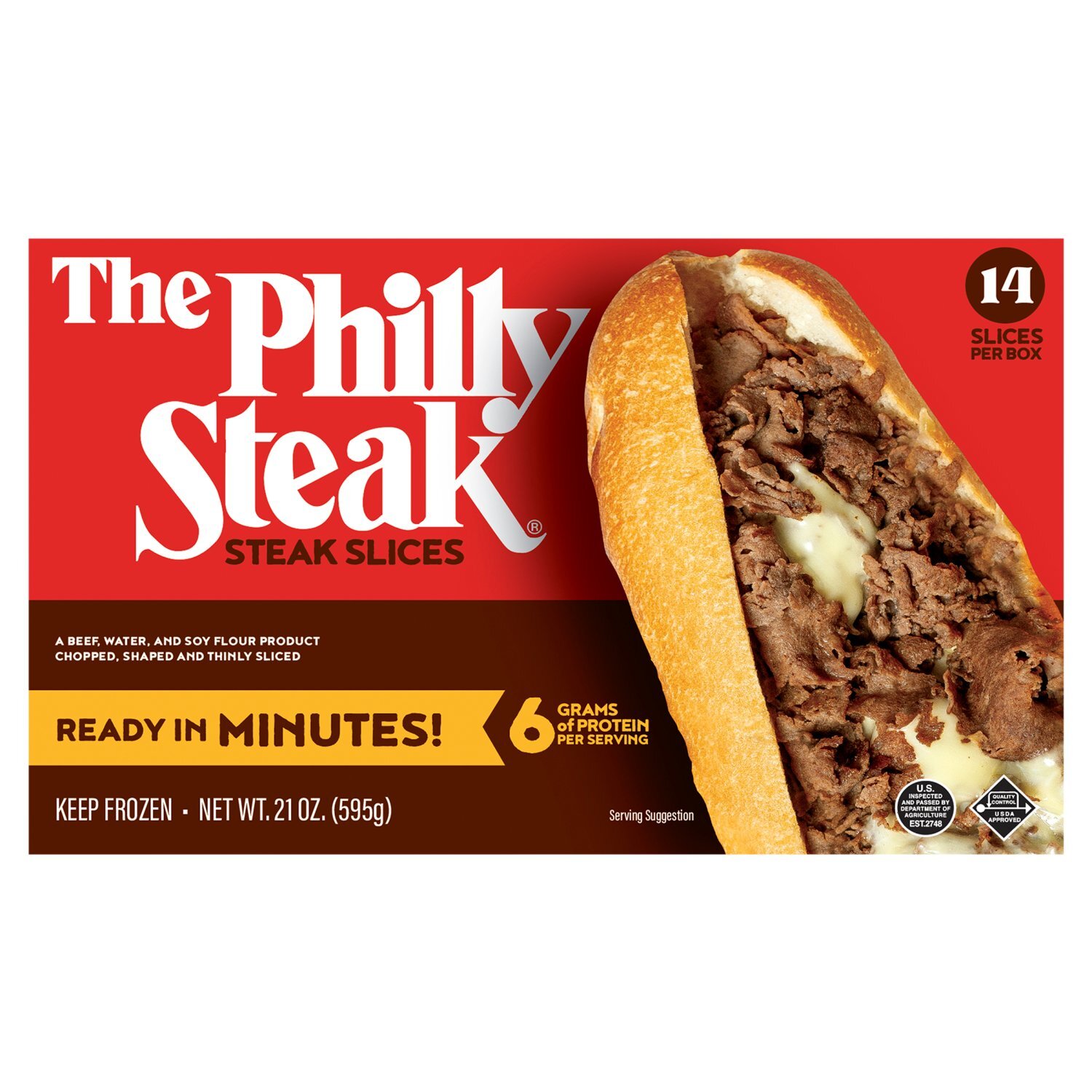 The Philly Steak Steak Slices, 14 count, 21 oz Image 1 of 9
