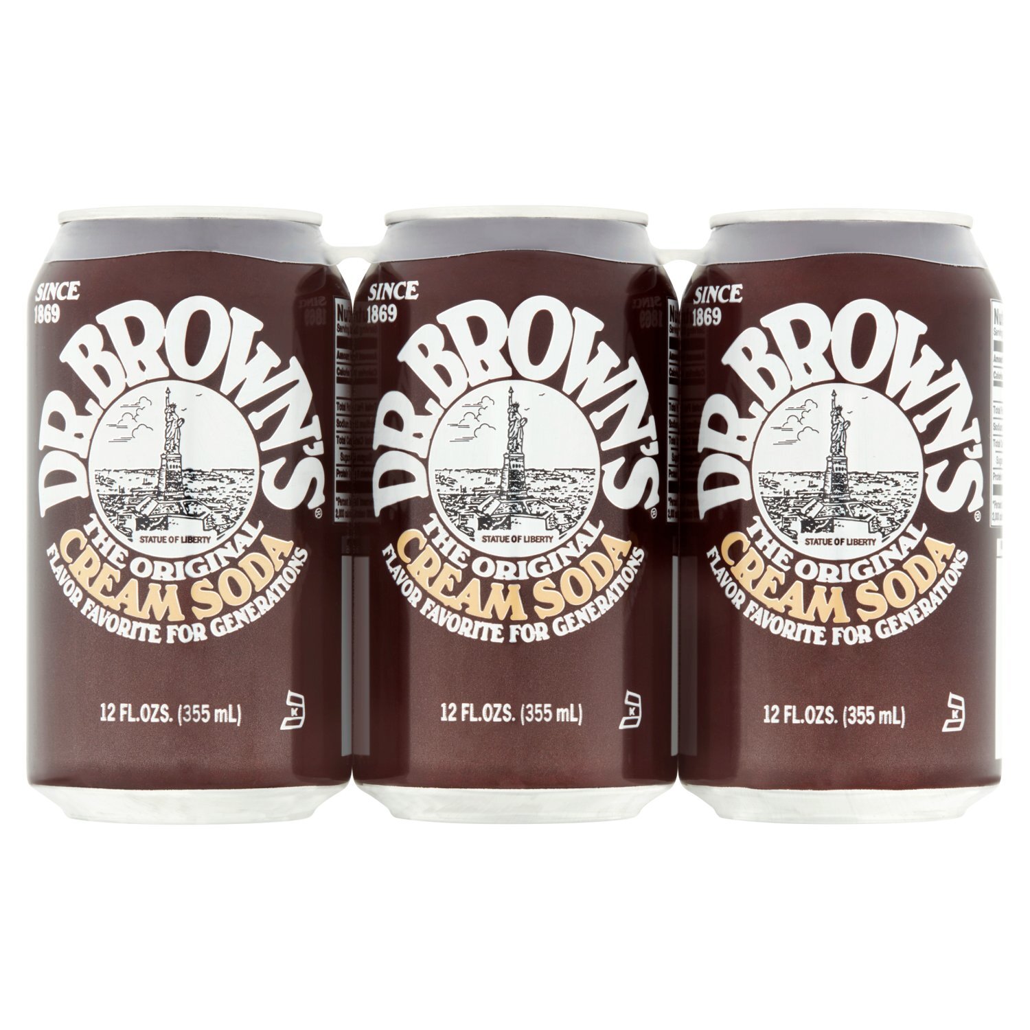 Dr Brown's The Original Cream Soda, 12 fl oz, 6 count - Fairway