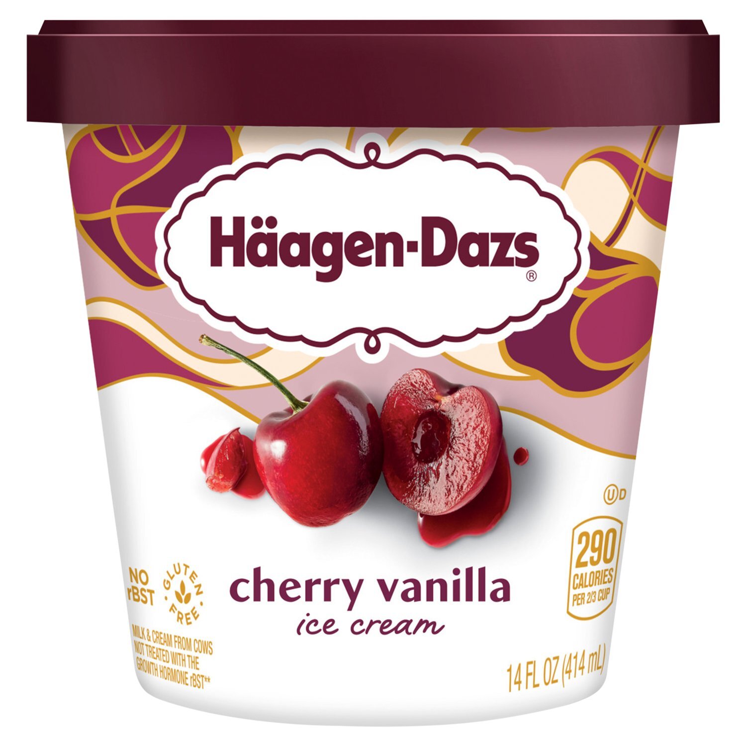 Häagen-Dazs Cherry Vanilla Ice Cream, 14 fl oz - Price Rite