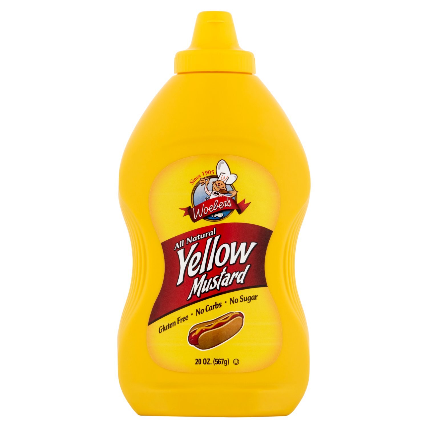 Woeber's All Natural Yellow Mustard, 20 oz Image 1 of 5