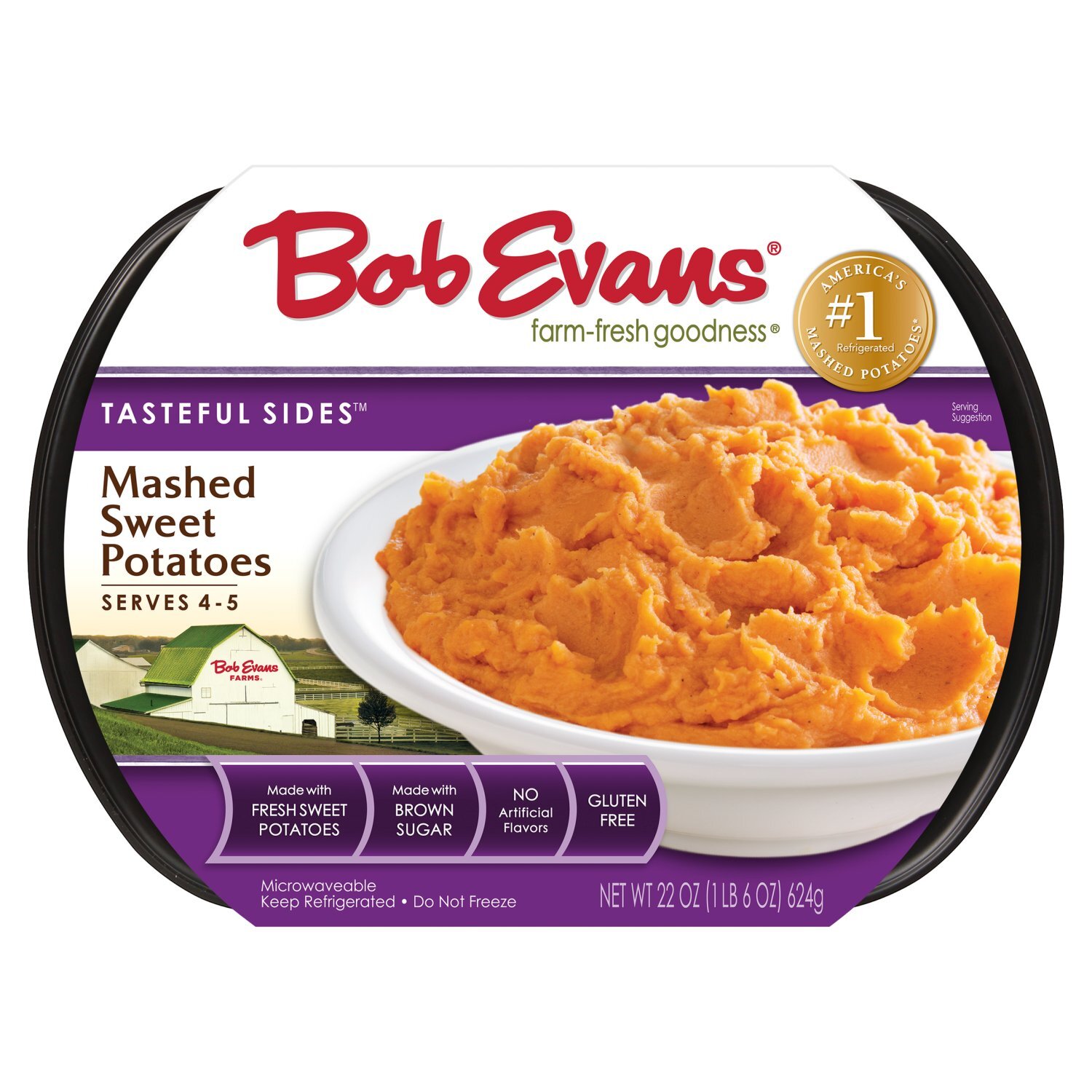 Bob Evans Tasteful Sides Mashed Sweet Potatoes, 22 oz Image 1 of 6