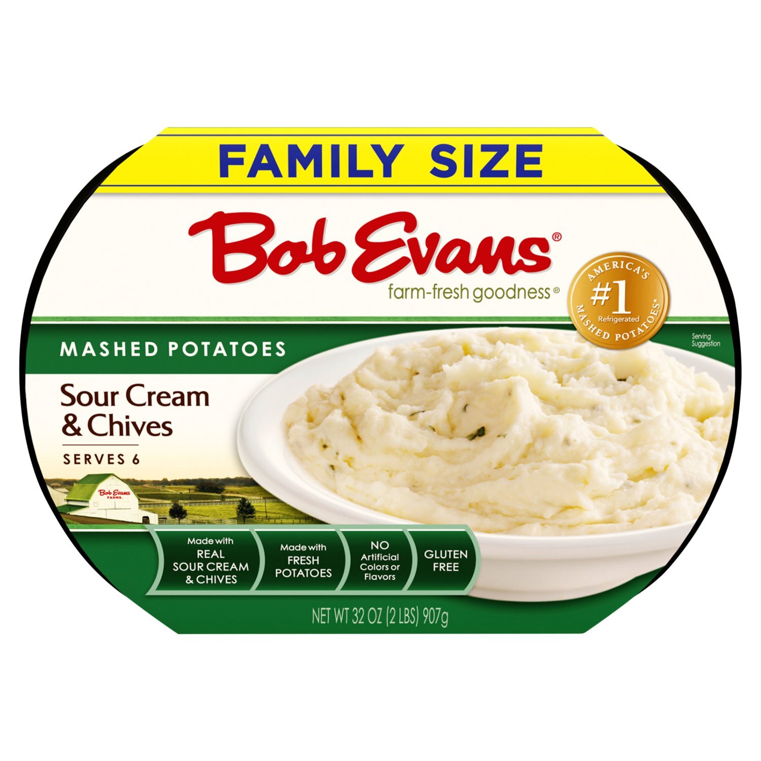 Bob Evans Farm-Fresh Goodness Sour Cream & Chives Mashed Potatoes