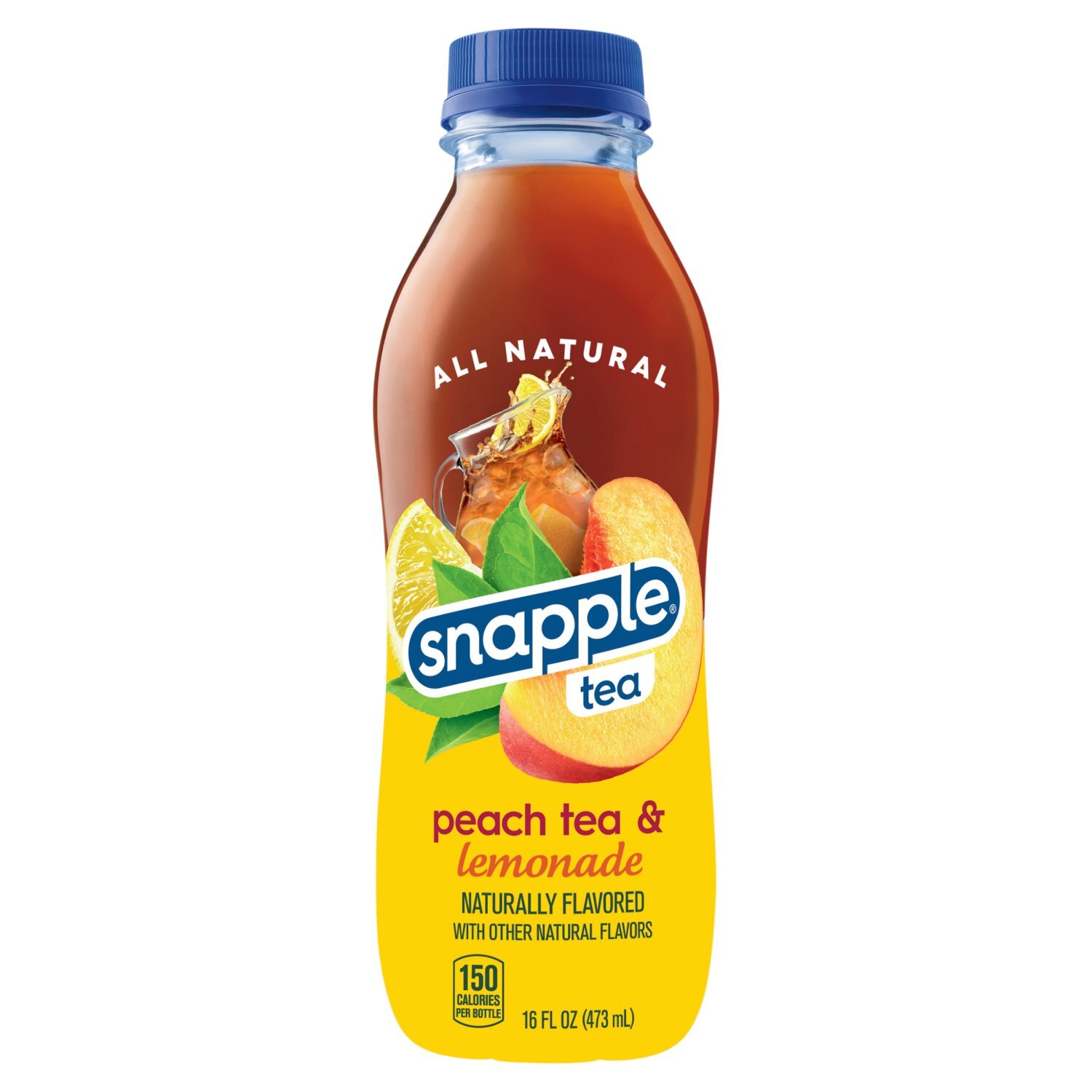Snapple Lemonade & Peach Tea, 16 fl oz Image 1 of 8