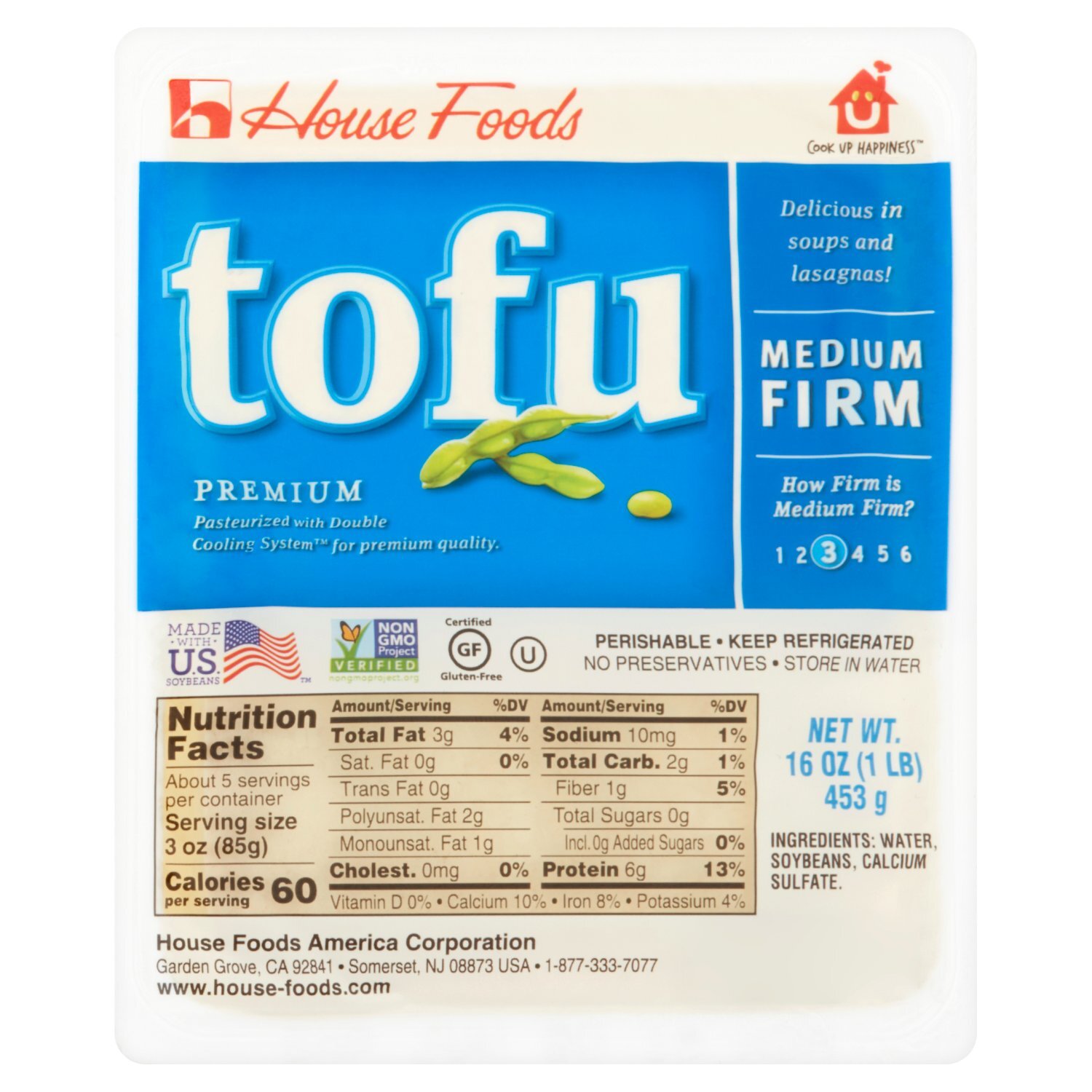 House Foods Premium Medium Firm Tofu, 16 oz - Fairway