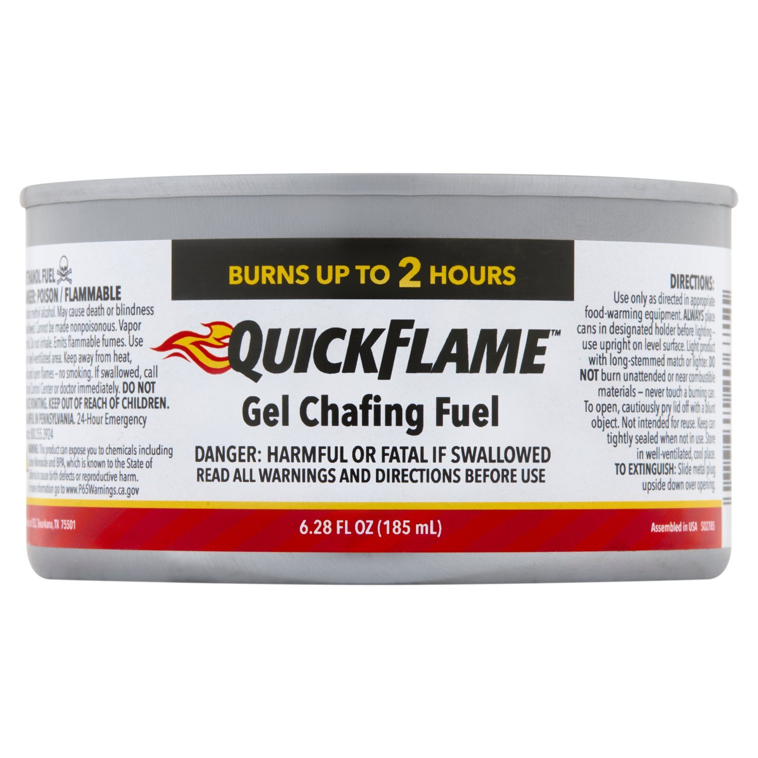 QuickFlame Gel Chafing Fuel, 5.50 oz - Fairway