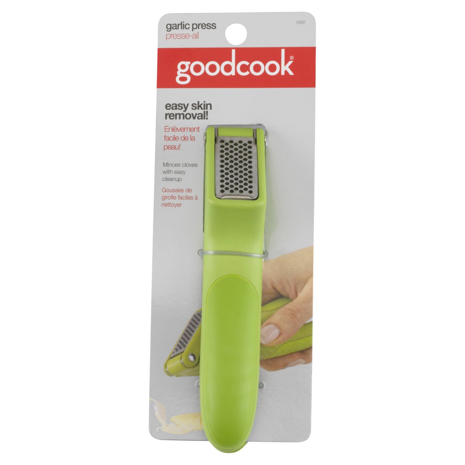 GoodCook Garlic Press Easy-Peel Easy-Clean Image 1 of 3