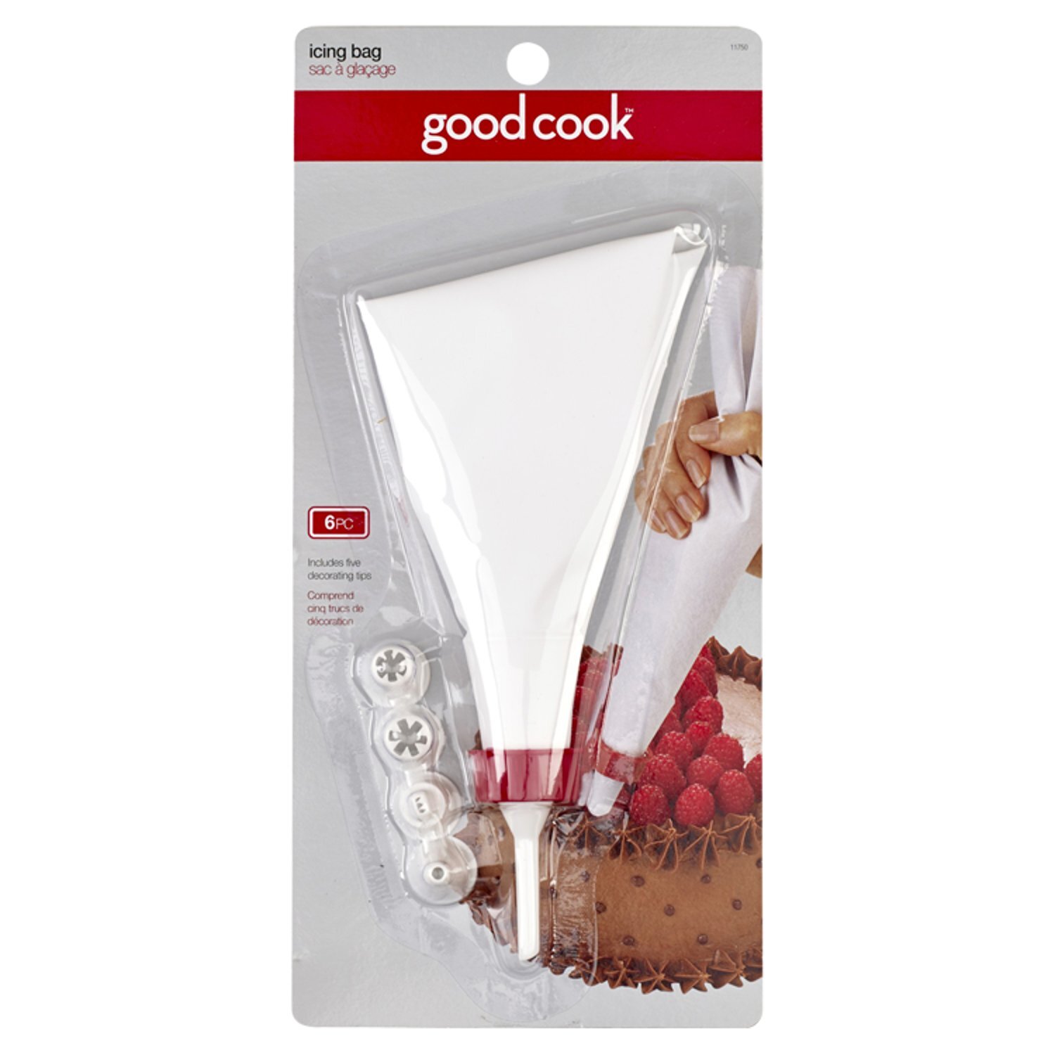 GoodCook Icing Bag with Tips, 6 count Image 1 of 4