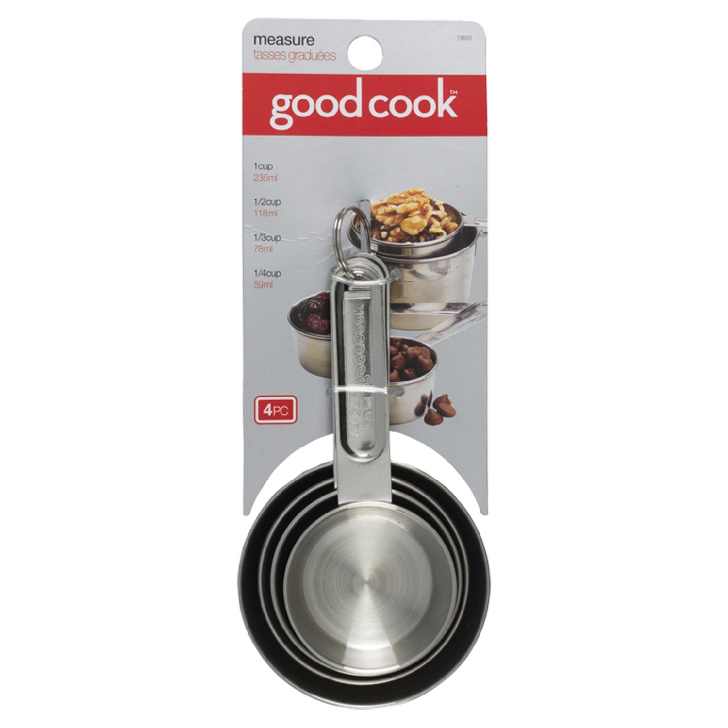 GoodCook Measuring Cups Stainless Steel Image 1 of 3