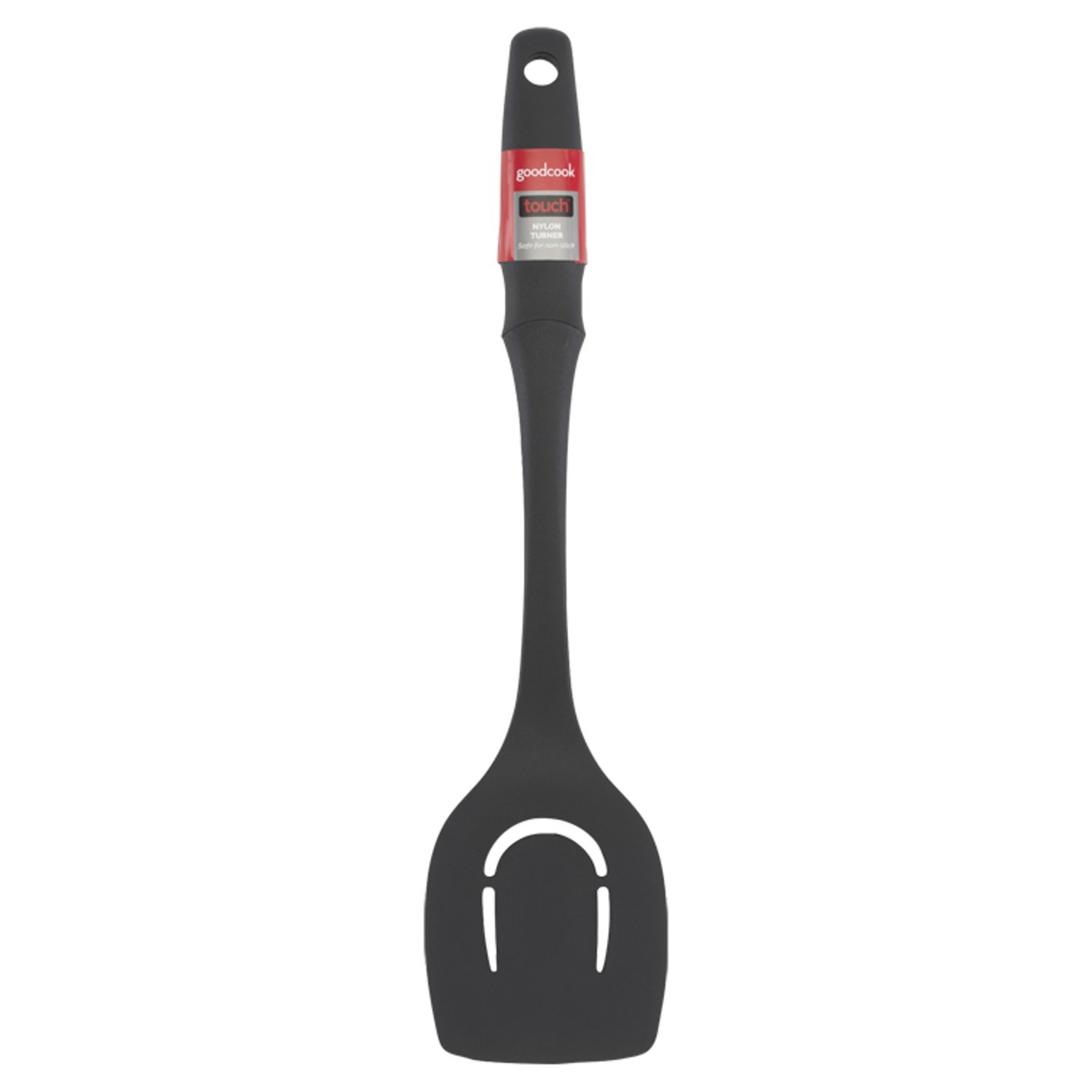 GoodCook Slotted Nylon Touch Turner Spatula, Black Image 1 of 2