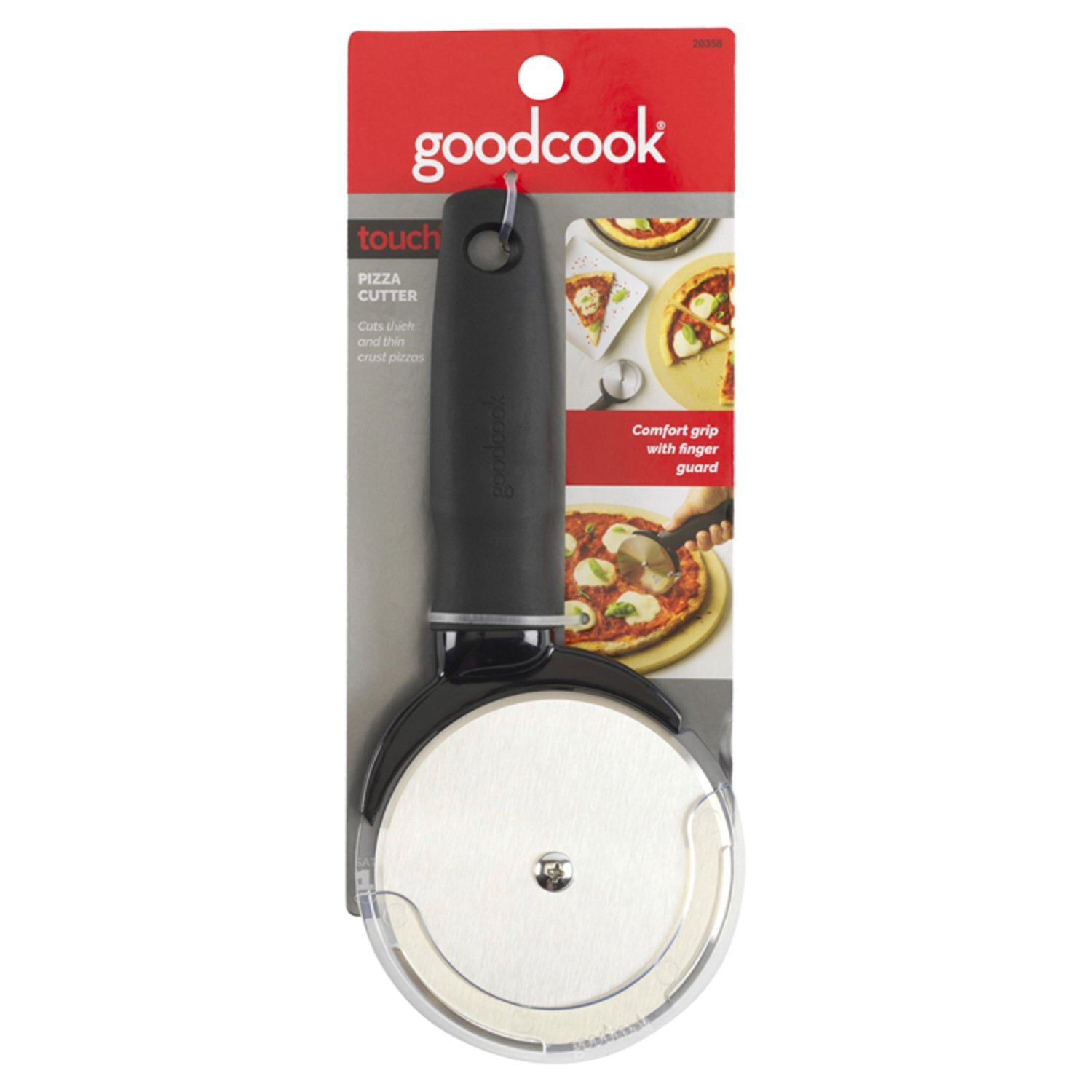 Good Cook Touch Pizza Cutter, Stainless Steel Blade, Comfort Grip Handle Image 1 of 3