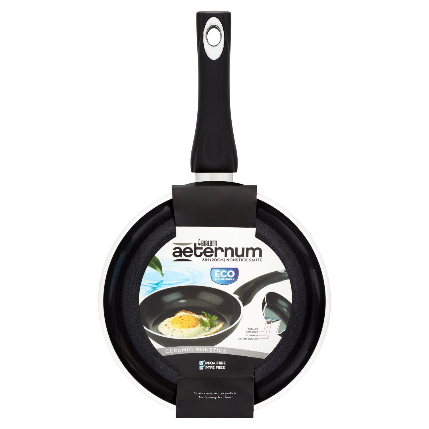 Bialetti Aeternum 8 in Ceramic Nonstick Saute Pan - The Fresh Grocer