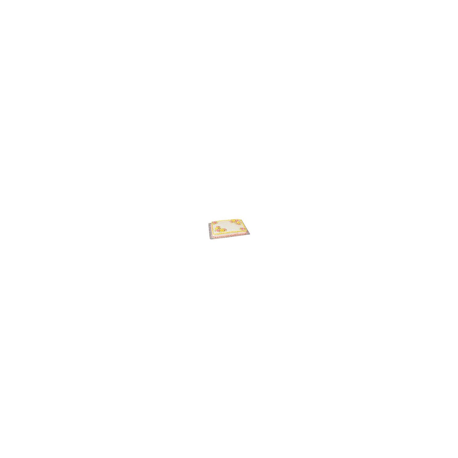 Gold Cake - Decorated - 1/4 sheet, 64 oz