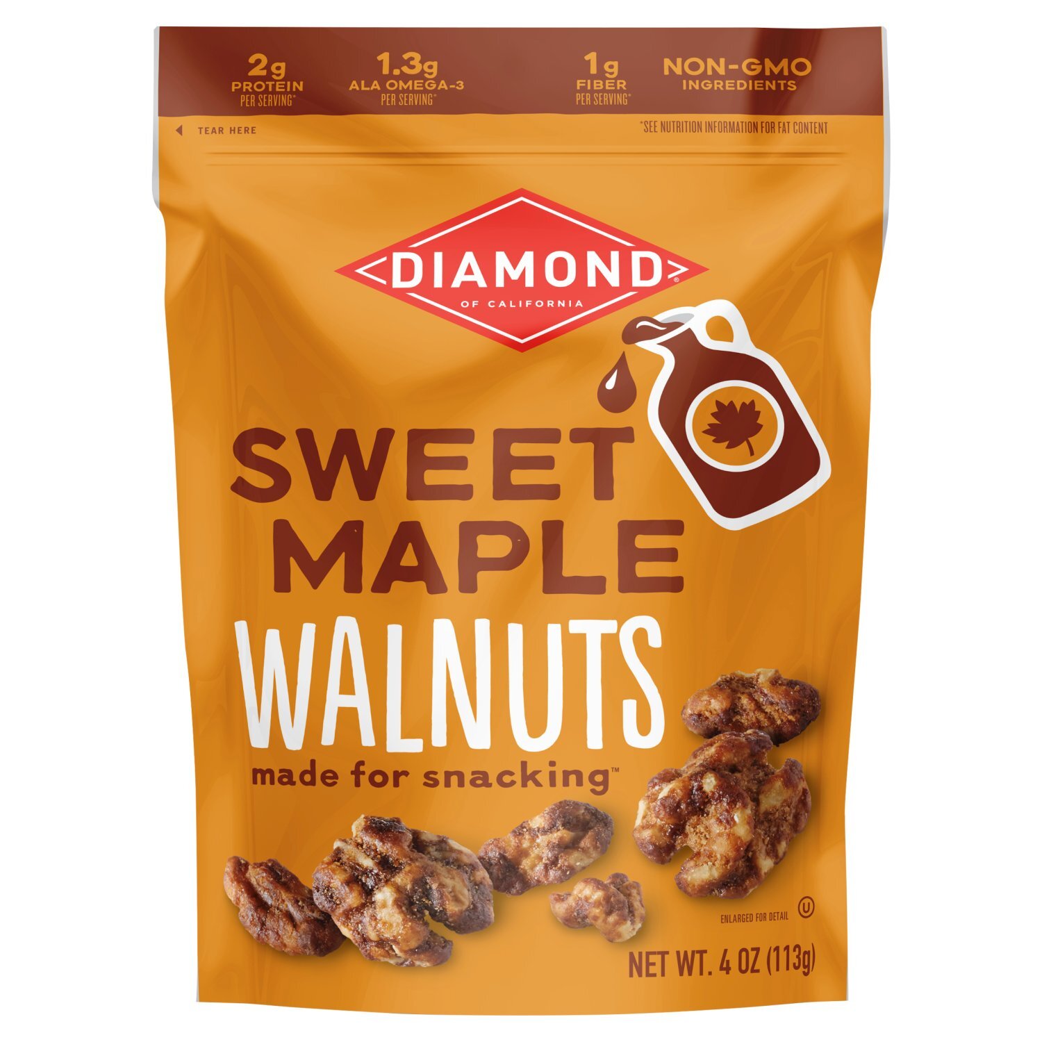 Diamond of California Sweet Maple Walnuts, 4 oz Image 1 of 4