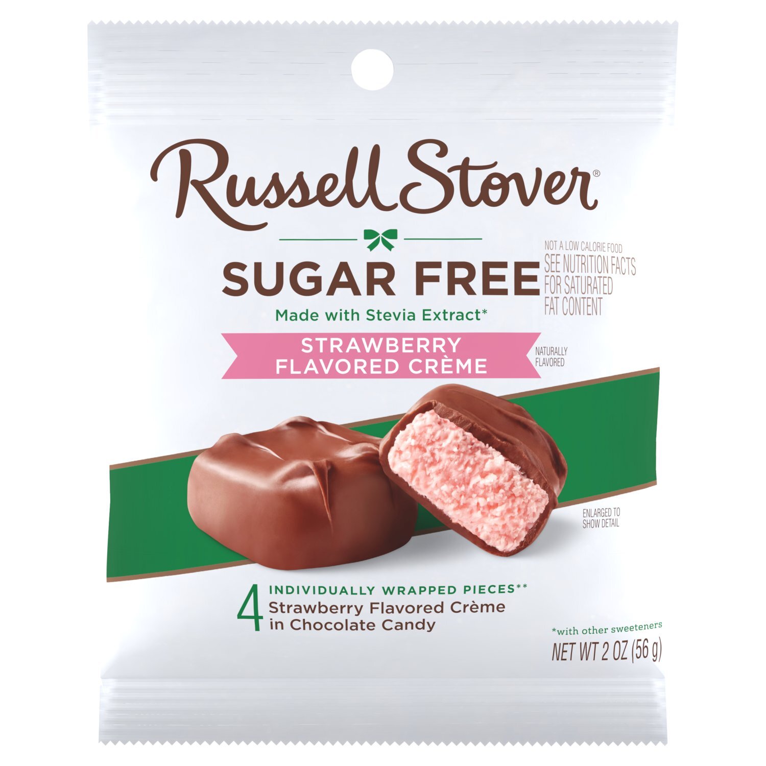 RUSSELL STOVER Sugar Free Strawberry Flavored Crème Candy, 2 oz. bag

 Image 1 of 7