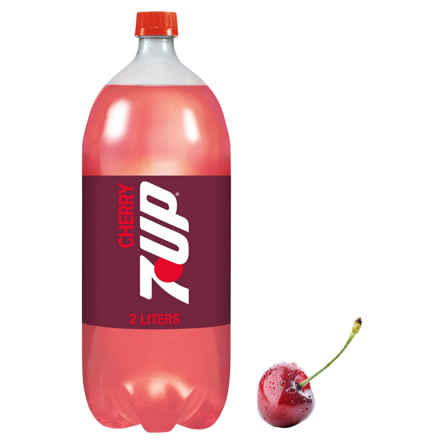 7UP Cherry Flavored Soda, 2 Liters - Fairway
