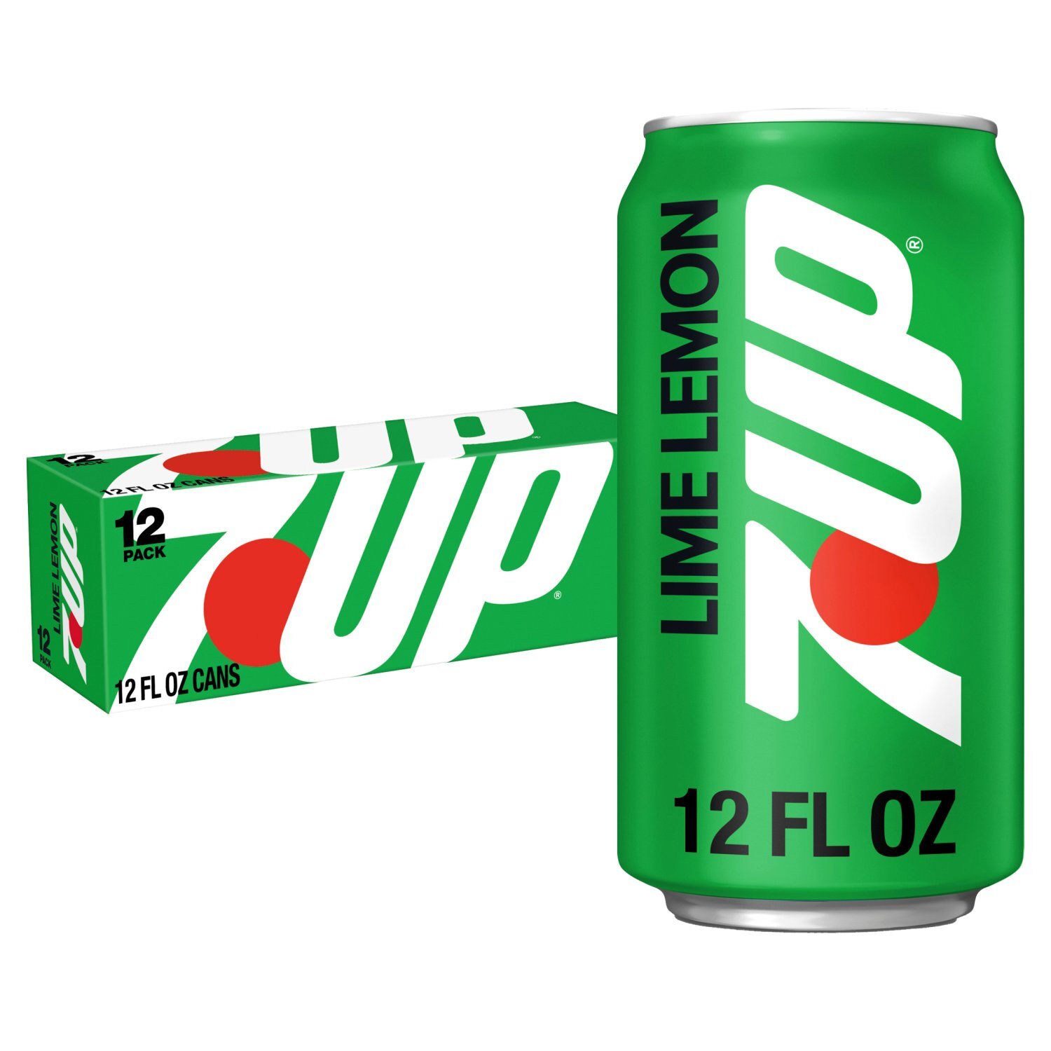 7UP Lemon Lime Flavored Soda, 12 fl oz, 12 count - Fairway