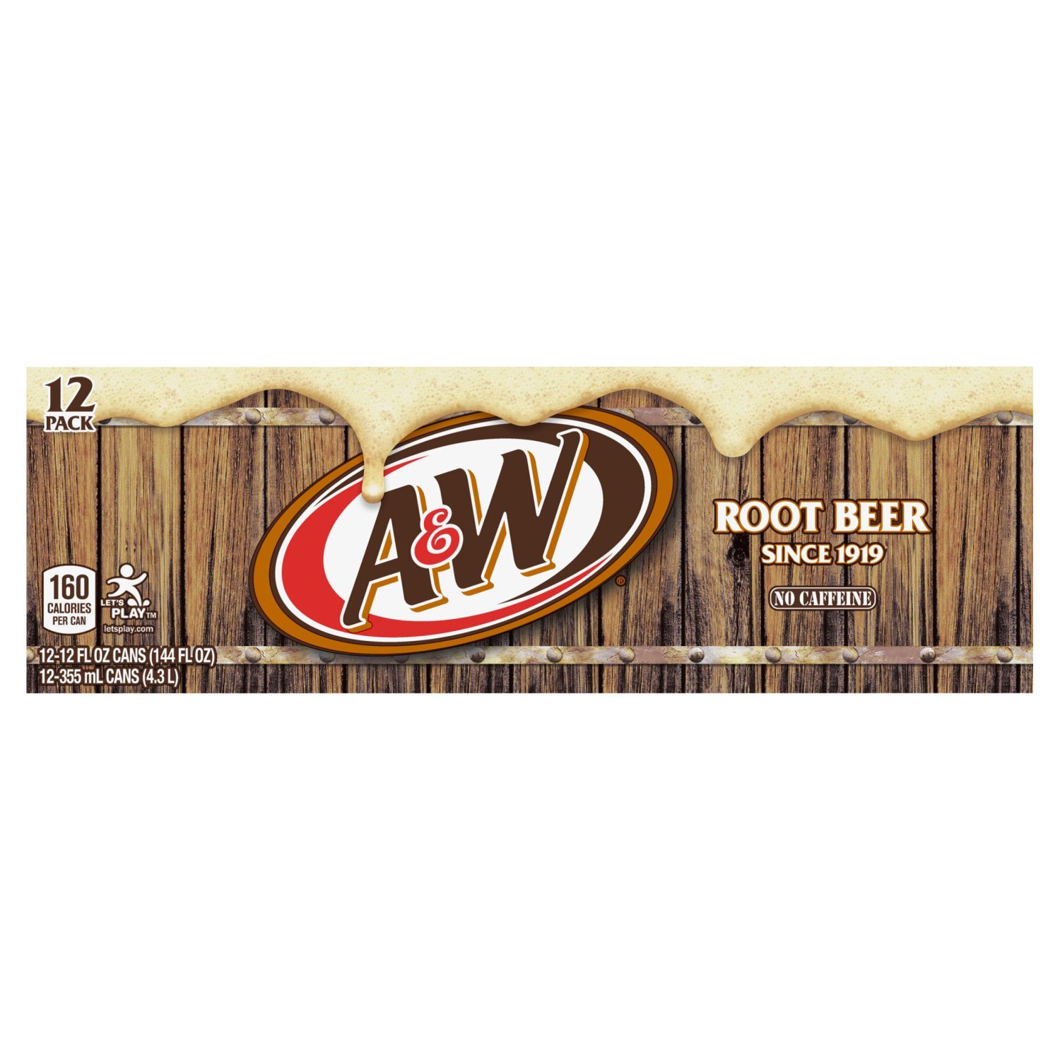 A&W Root Beer, 12 fl oz, 12 count Image 1 of 7