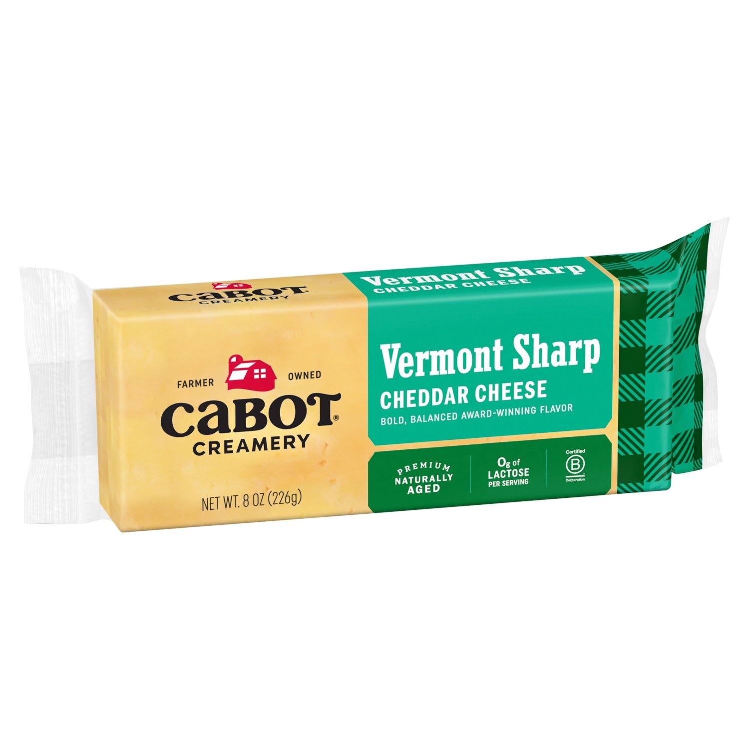 Cabot Creamery Vermont Sharp Cheddar Cheese, 8 oz - The Fresh Grocer