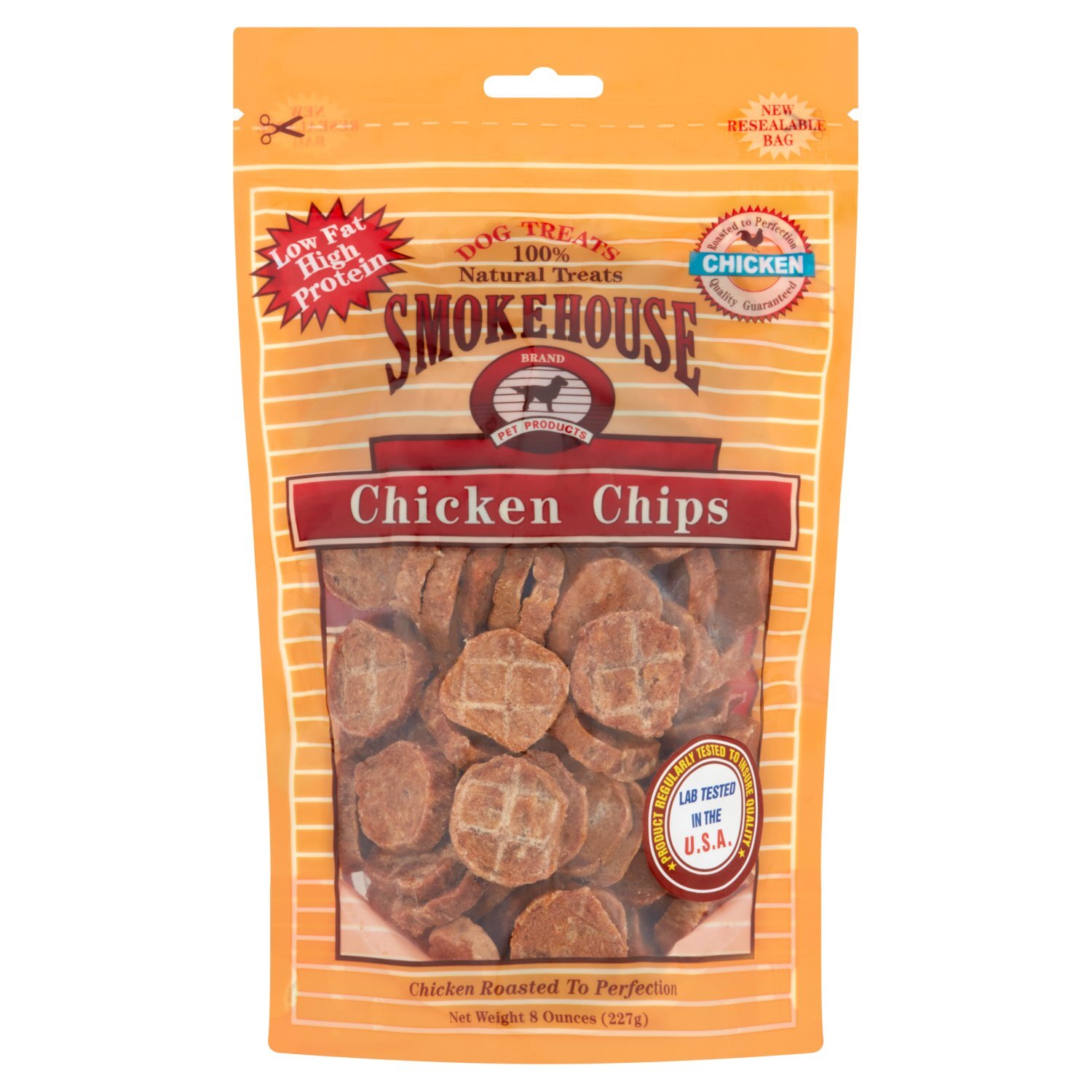 Smokehouse Chicken Chips 100% Natural Dog Treats, 8 oz Image 1 of 5
