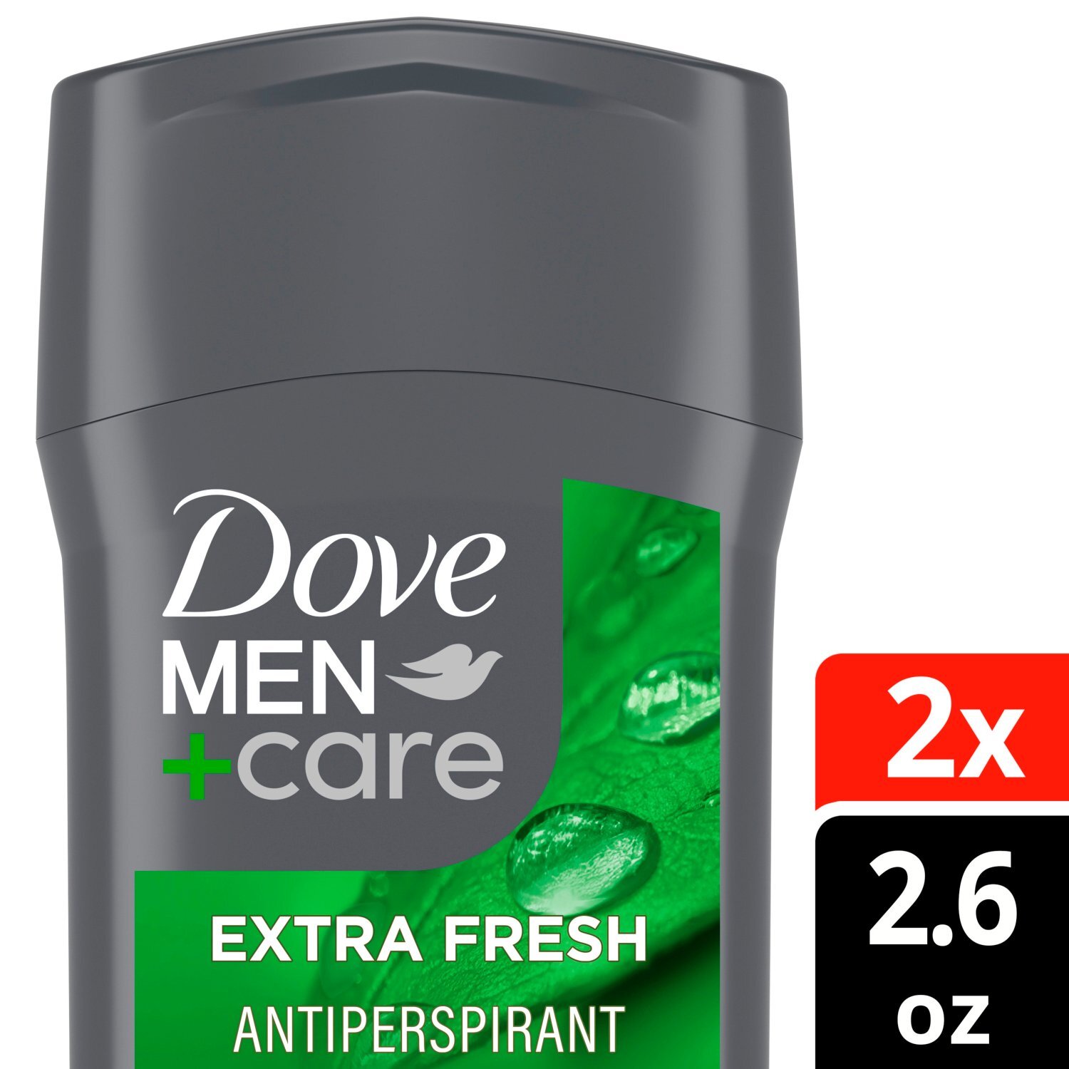 Dove Men+Care Extra Fresh Antiperspirant Twin Pack, 2.6 oz, 2