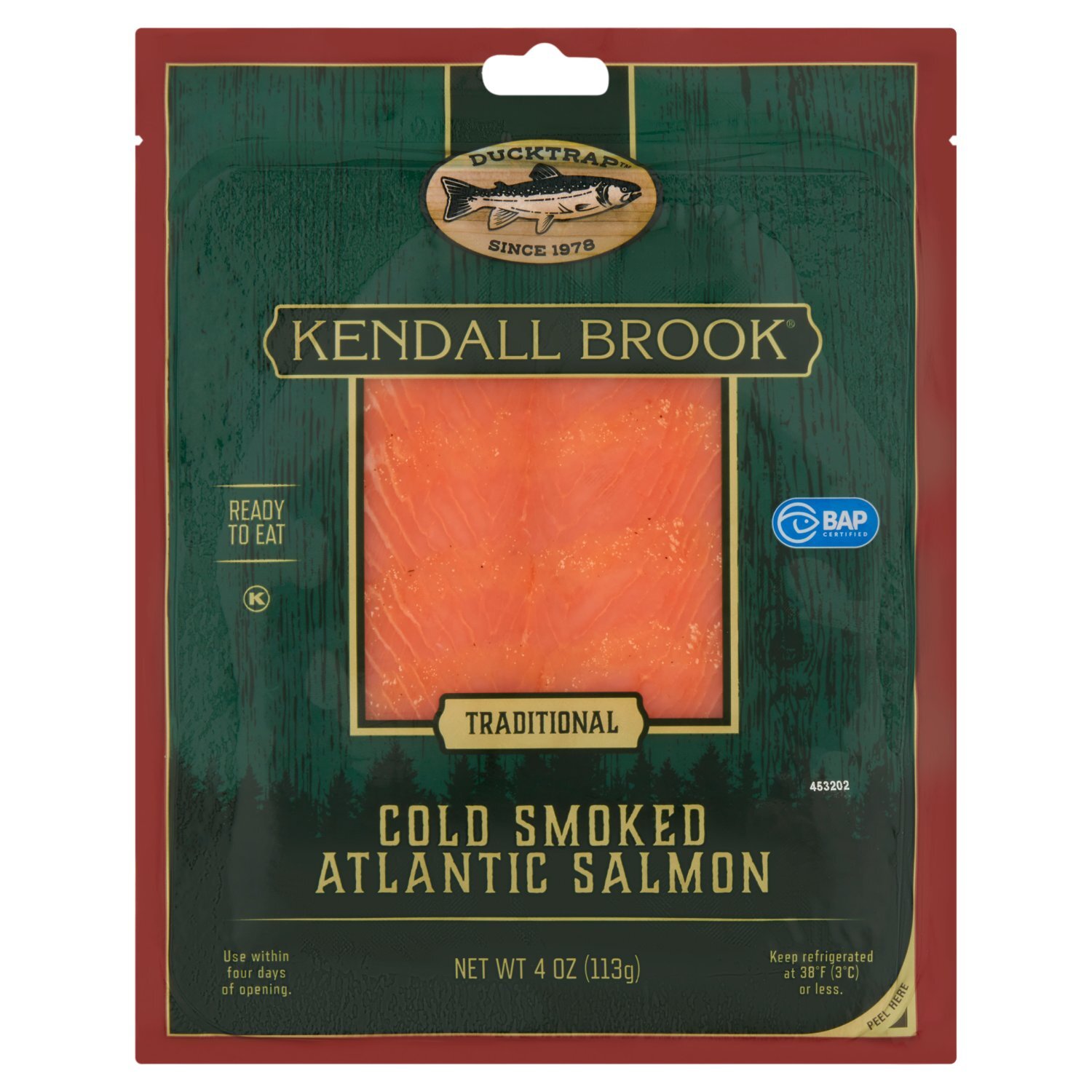 Ducktrap Kendall Brook Traditional Cold Smoked Atlantic Salmon, 4