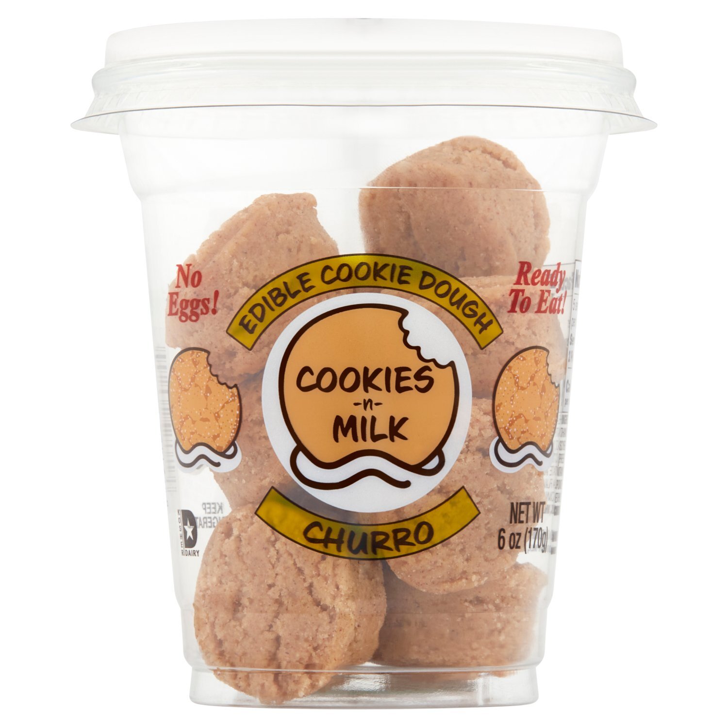 Cookies-n-Milk Churro Edible Cookie Dough, 6 oz Image 1 of 6