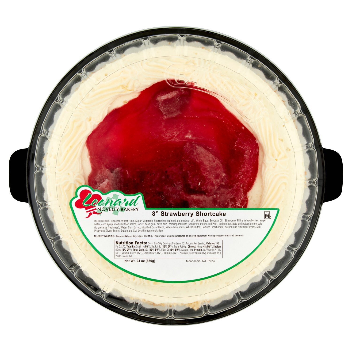 Leonard Novelty Bakery 8” Strawberry Shortcake, 24 oz - Price Rite