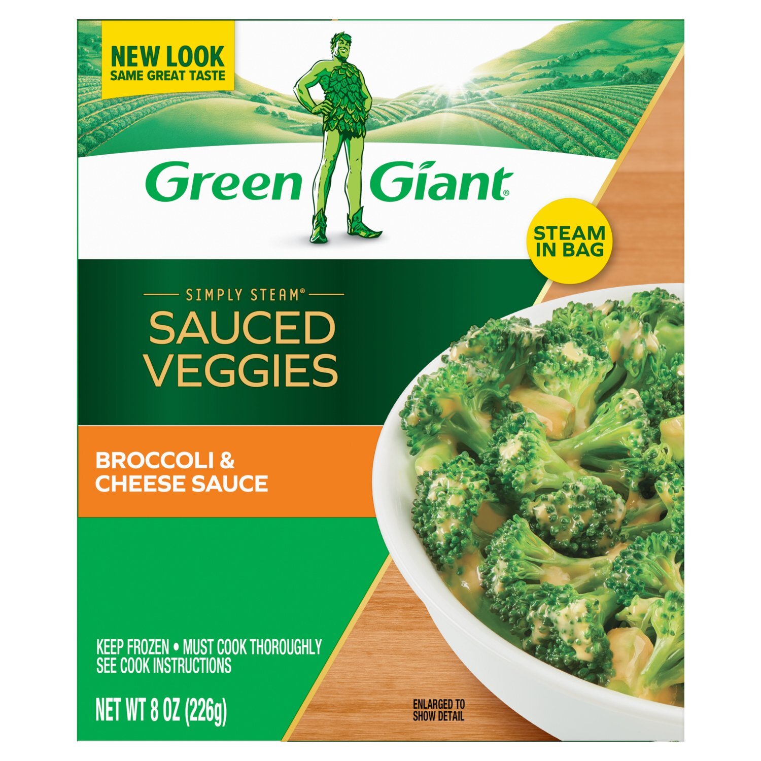 Green Giant Simply Steam Broccoli & Cheese Sauced Veggies, 8 oz Image 1 of 8