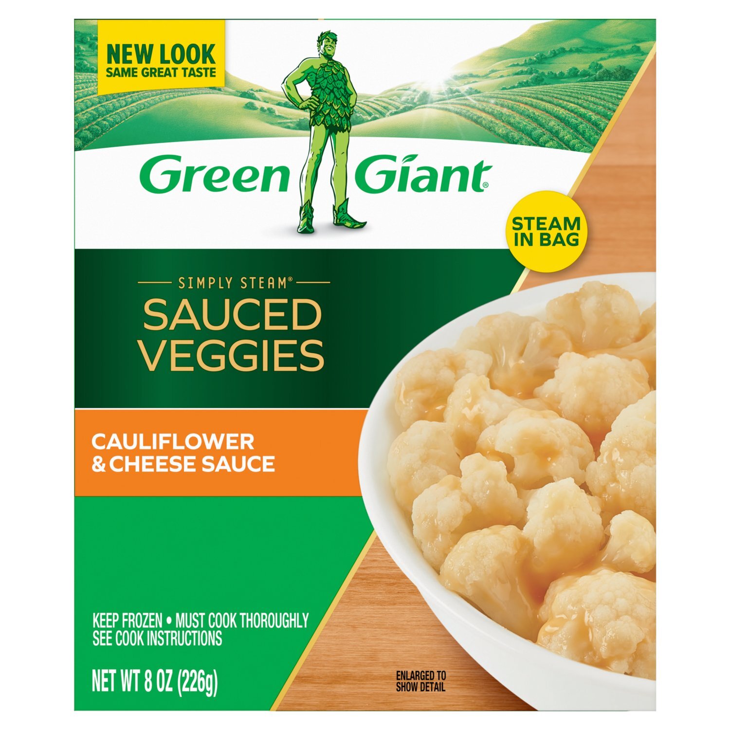 Green Giant Simply Steam Sauced Veggies Cauliflower & Cheese Sauce, 8 oz Image 1 of 8