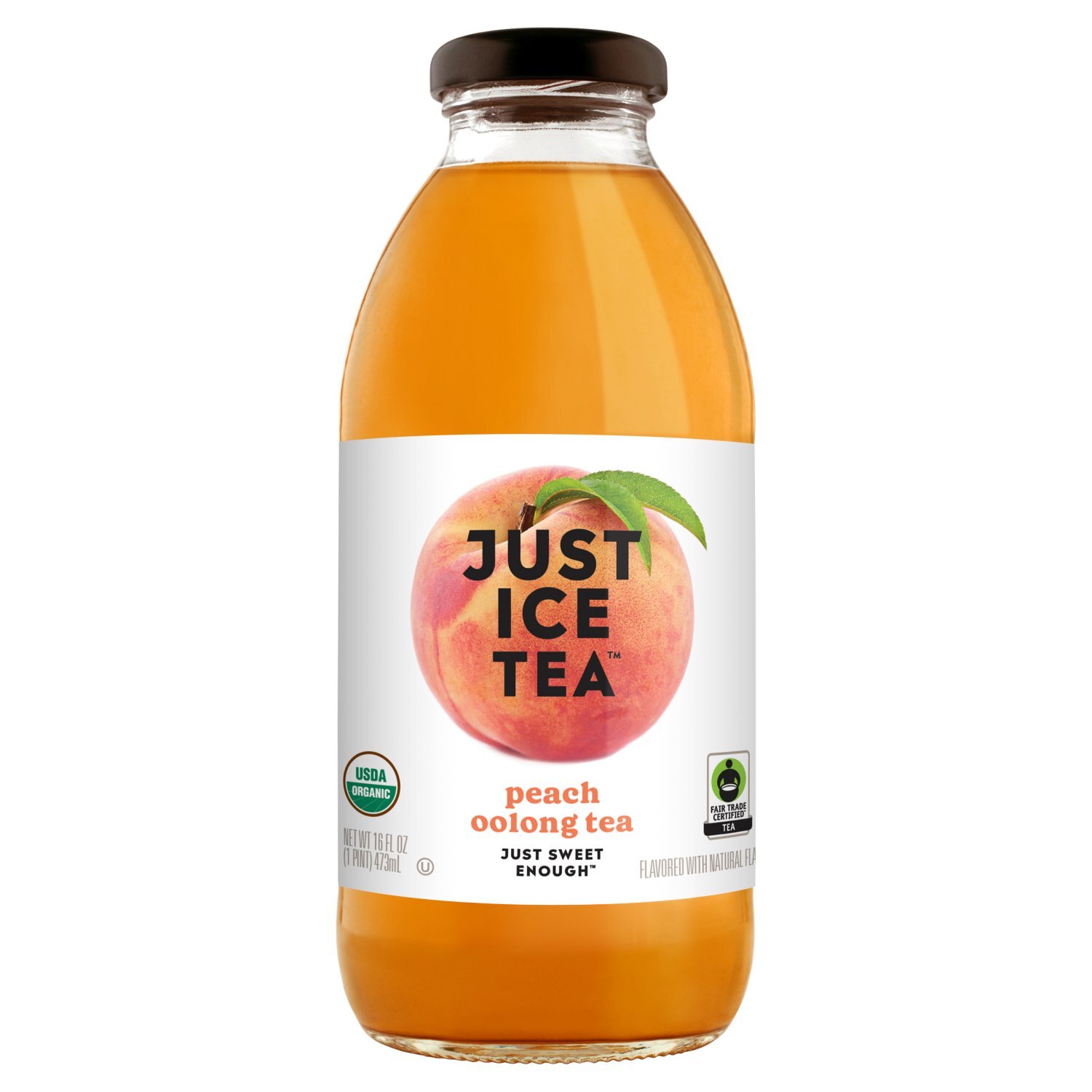 Just Ice Tea Peach Oolong Tea, 16 fl oz - Fairway
