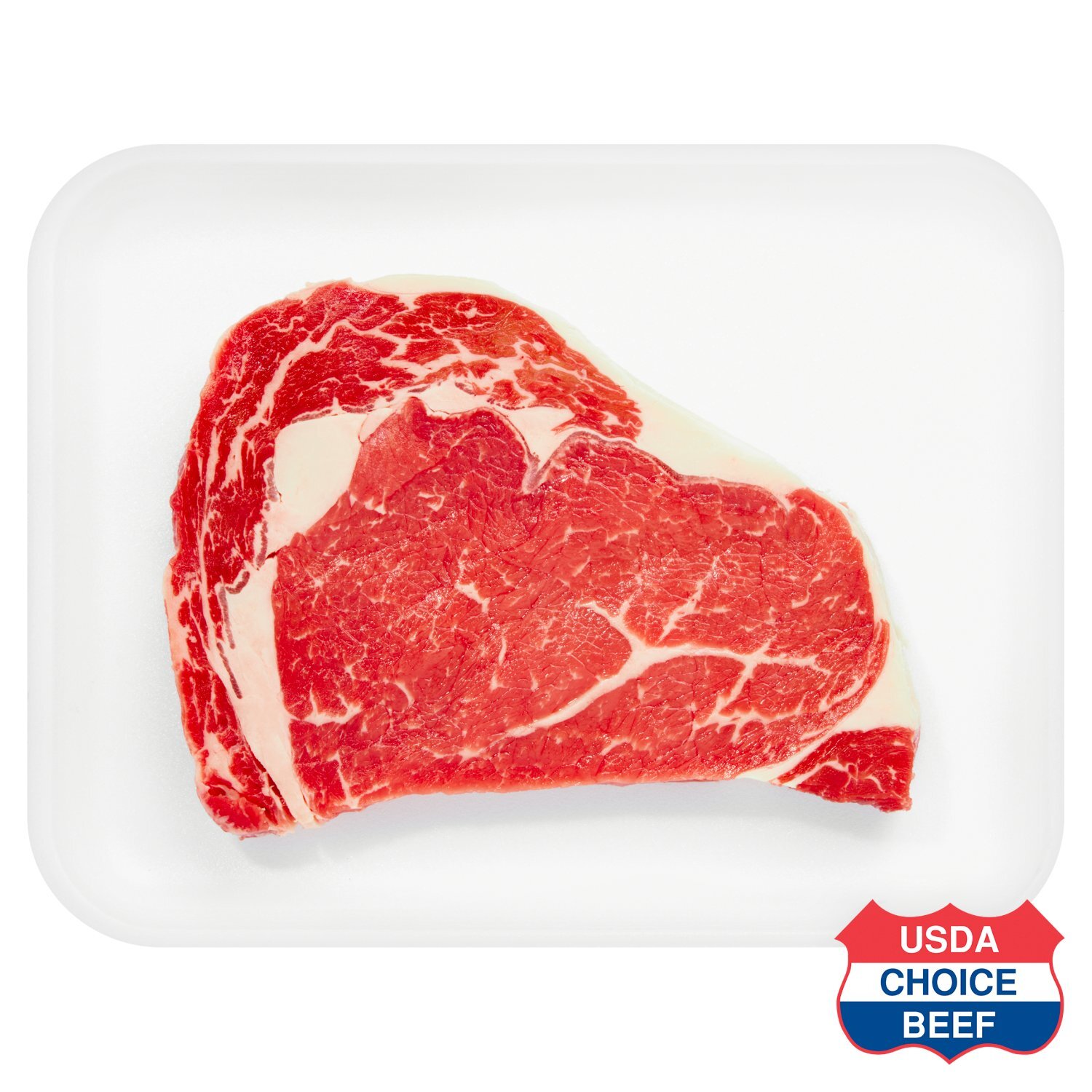 USDA Choice Beef Ribeye Steak, Boneless, Average Weight 1 lb Pack Image 1 of 6