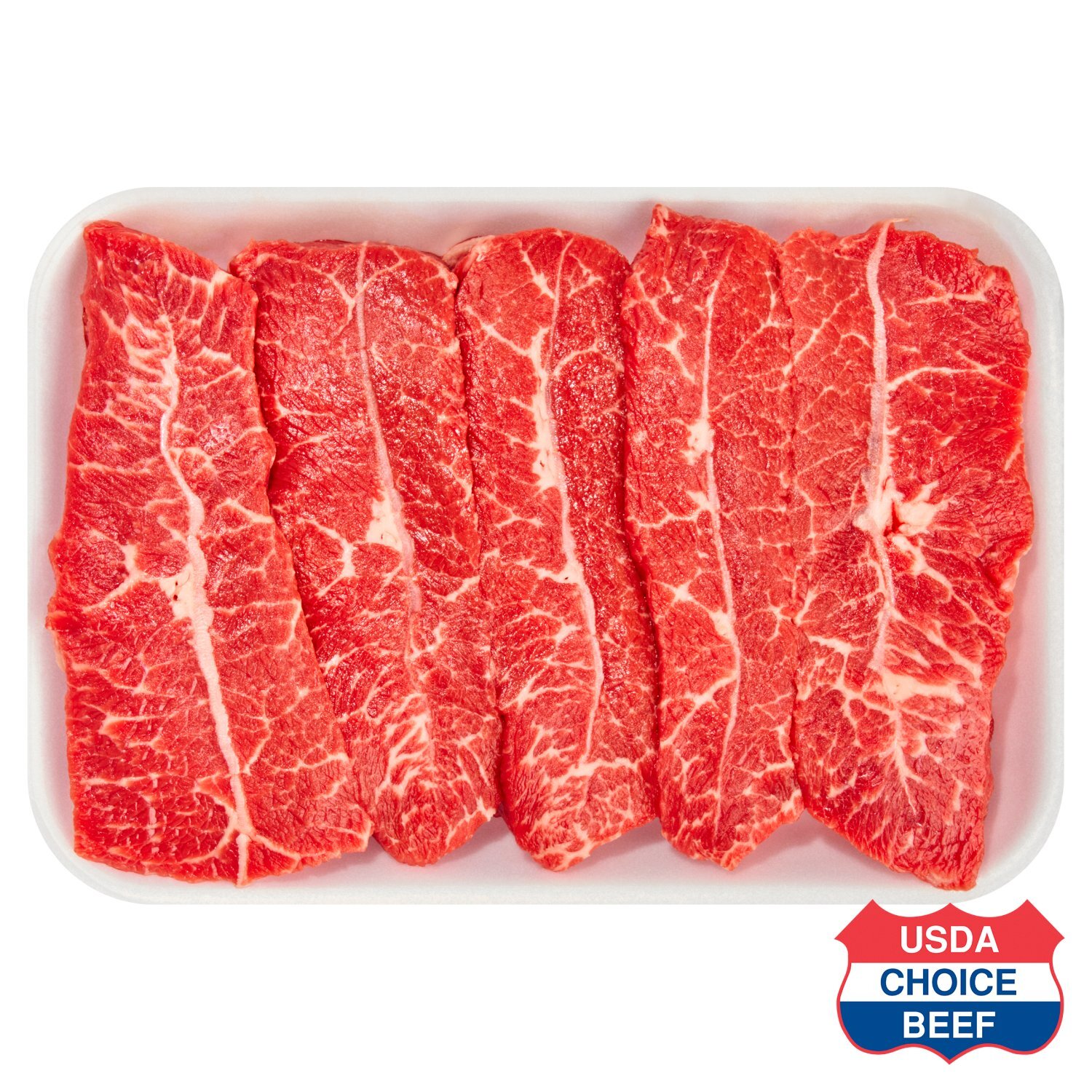 USDA Choice Beef Chuck Top Blade Steak, Boneless, Average Weight 1.25 lb Pack Image 1 of 6