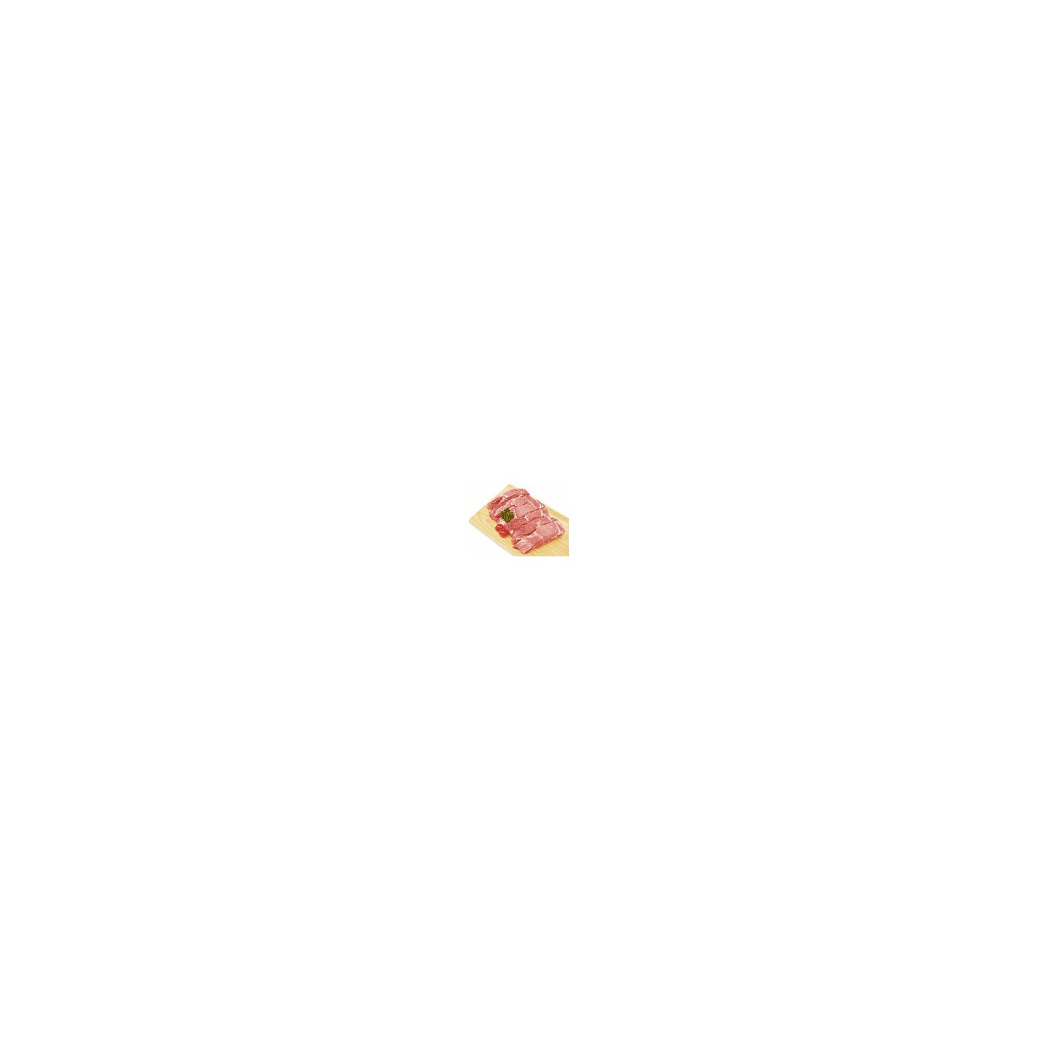 Bone In Pork Rib End For BBQ, 1 pound