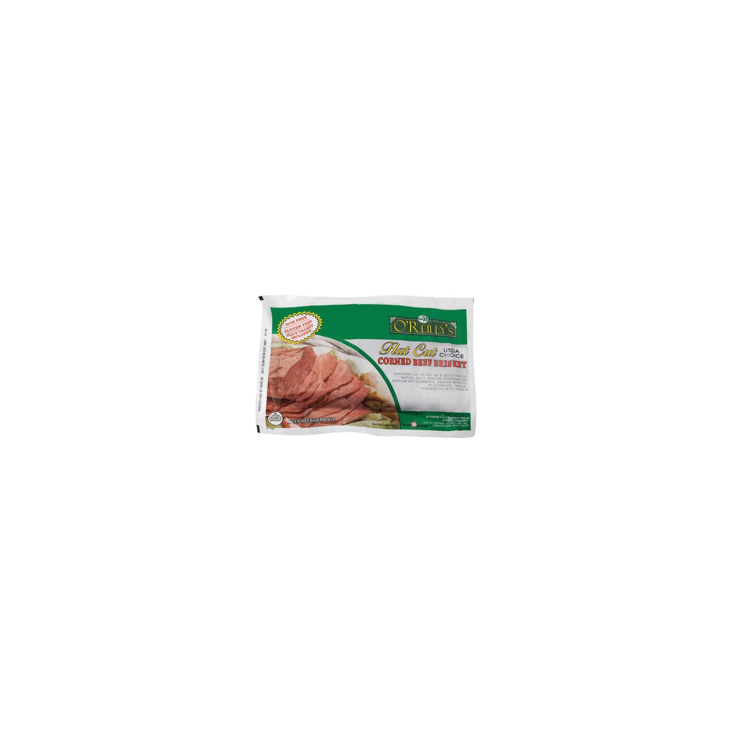 JP O'Reilly's USDA Choice Corned Beef Brisket, Average 3.1 pounds