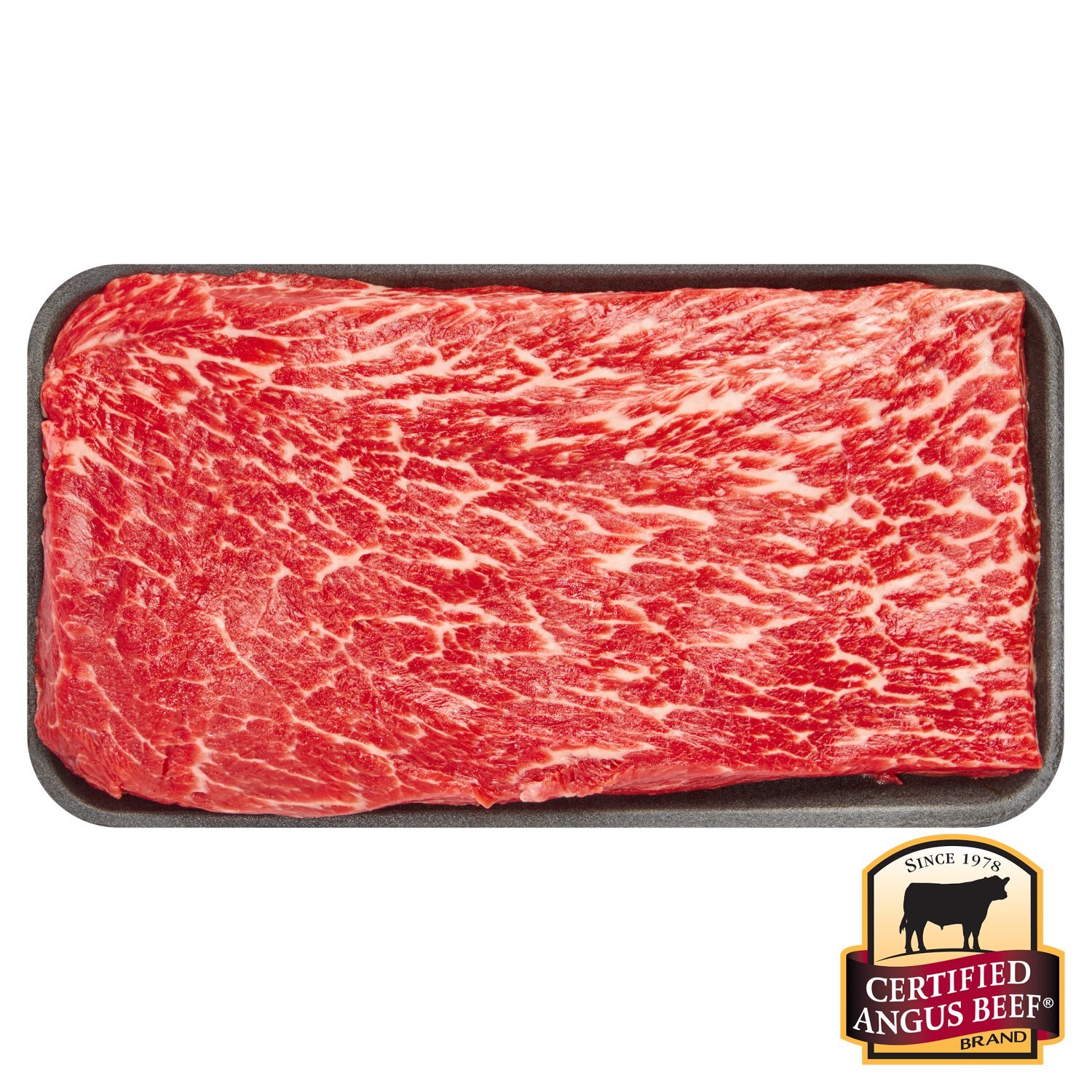 Certified Angus Beef Chuck Top Blade Flat Iron London Broil Steak, Boneless, Avg Weight 1 lb Pack Image 1 of 6