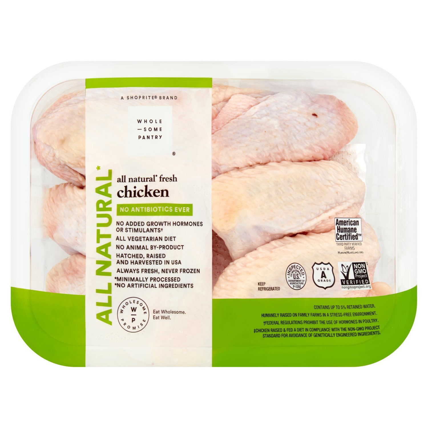 Wholesome Pantry All Natural Fresh Chicken Wings Image 1 of 4