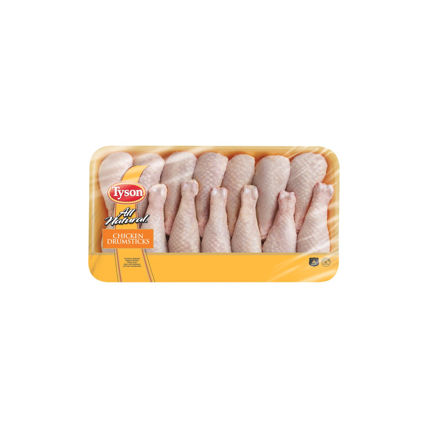 Tyson Chicken Drumsticks, Jumbo Pack, 4.2 pound