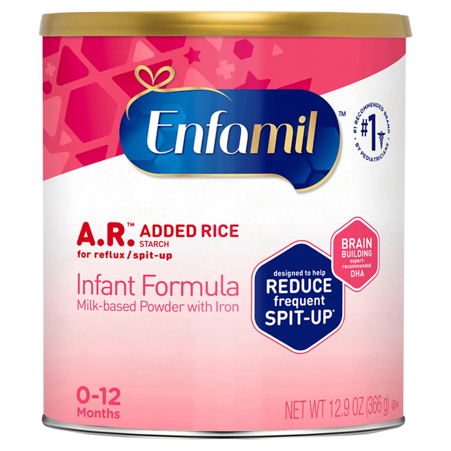 Enfamil A.R. Infant Formula, Clinically Proven to Reduce Reflux & Spit-Up in 1 Week, 12.9 Oz Image 1 of 8