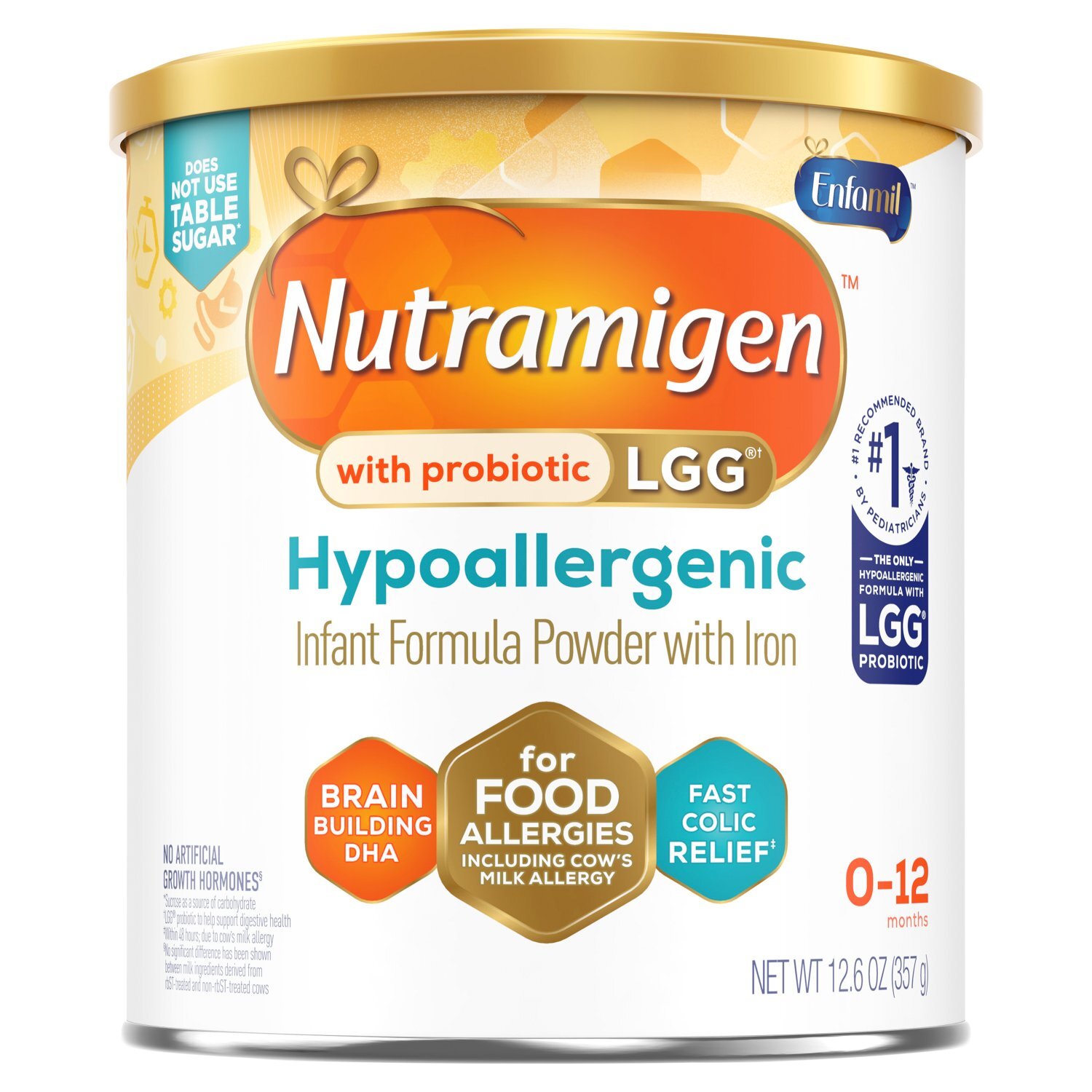 Enfamil Nutramigen Hypoallergenic Baby Formula with Iron, Lactose Free, 12.6 Oz Image 1 of 10