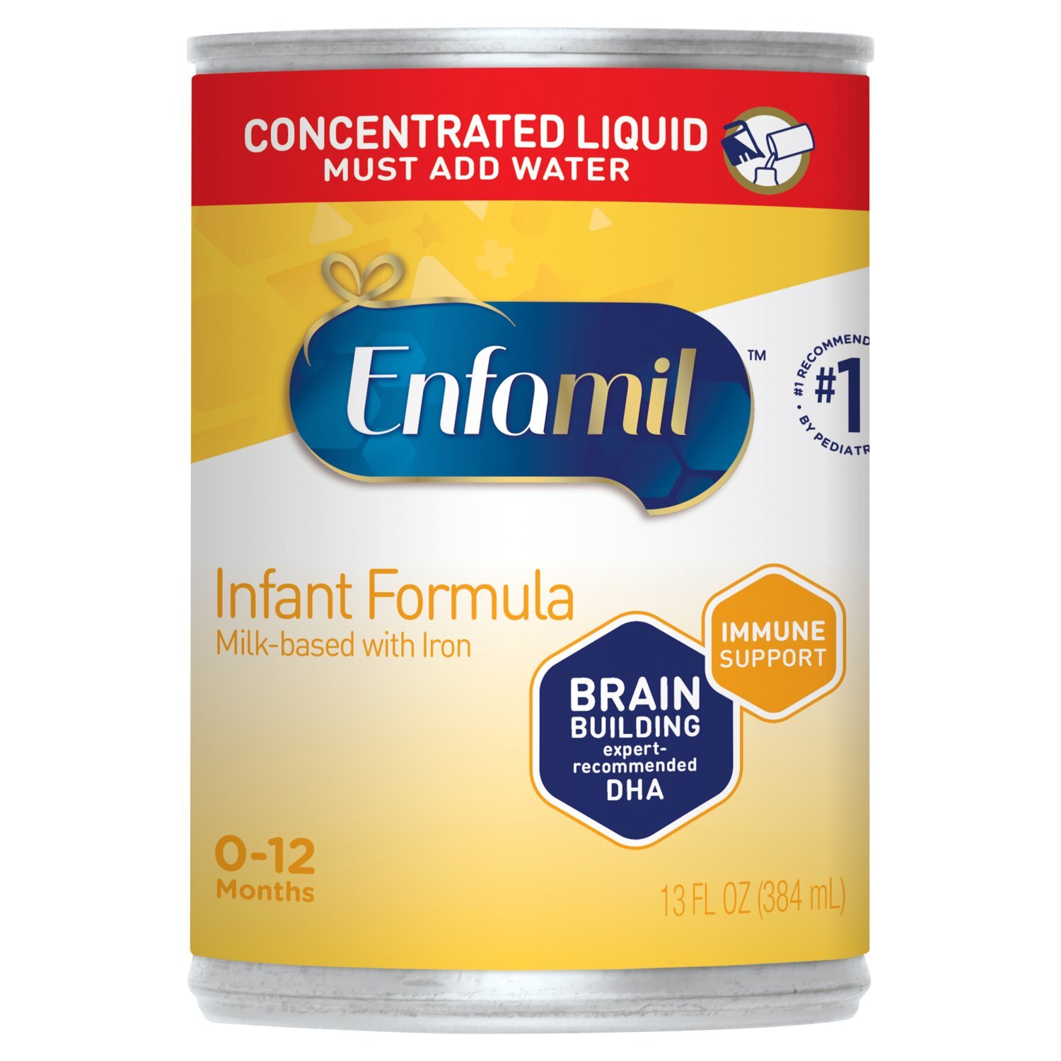 Enfamil Liquid Infant Formula, Milk-based Baby Formula with Iron, Omega-3 DHA & Choline, 12.5 Oz Image 1 of 10