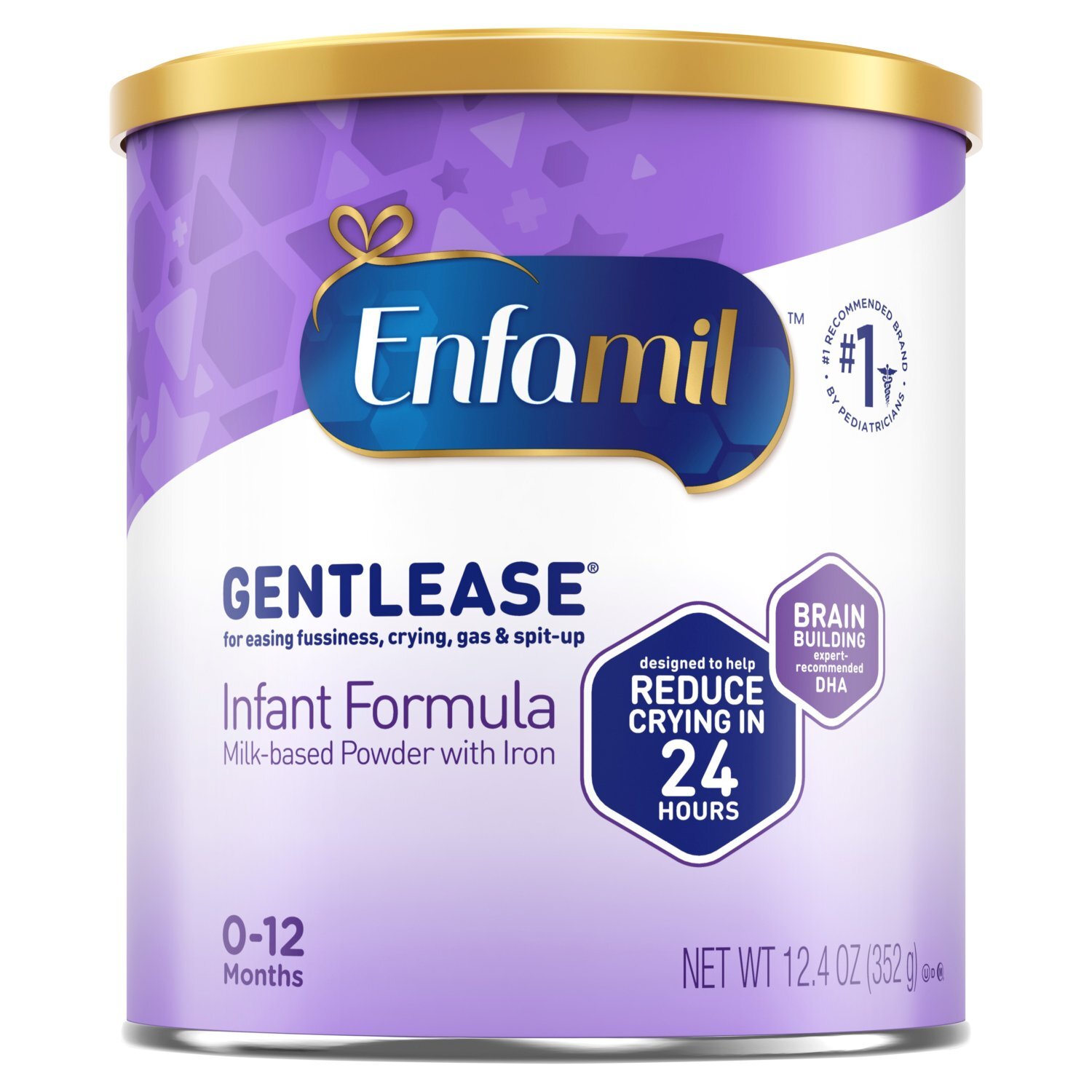 Enfamil Gentlease Easy to Digest Baby Formula for Easing Fussiness, Gas, Spit-up, 12.4 Oz Image 1 of 9