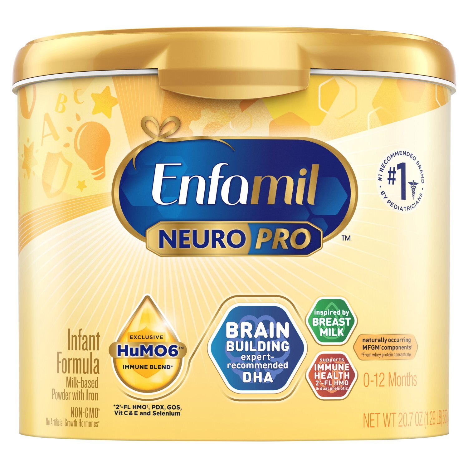 Enfamil NeuroPro Baby Formula, Brain Building Duo DHA & MFGM, Infant Formula Powder 20.7 oz Image 1 of 9