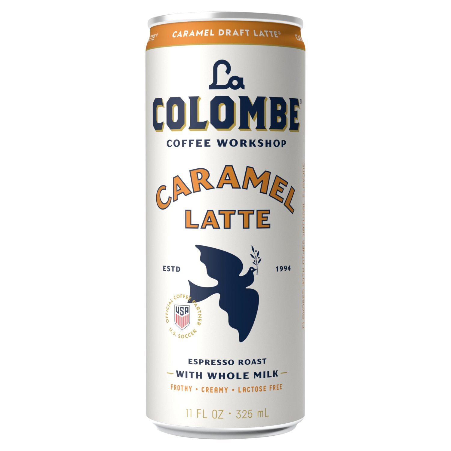 La Colombe Coffee Workshop Espresso Roast Caramel Draft Latte