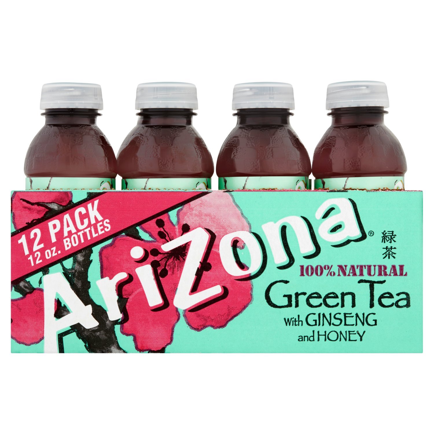 AriZona Green Tea with Ginseng and Honey, 12 oz, 12 count - The