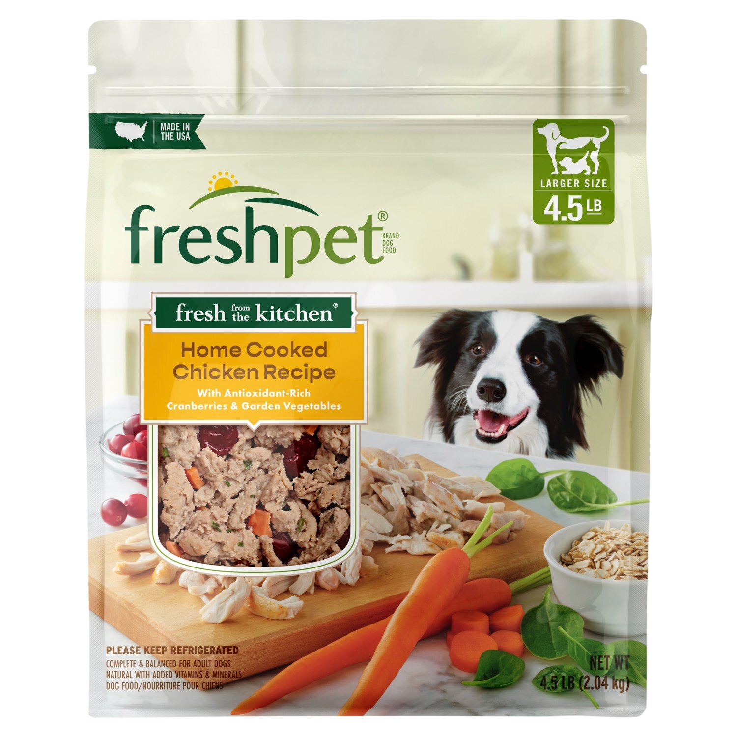 Freshpet Fresh from the Kitchen Home Cooked Chicken Recipe Dog Food, 4.5 lb Image 1 of 10