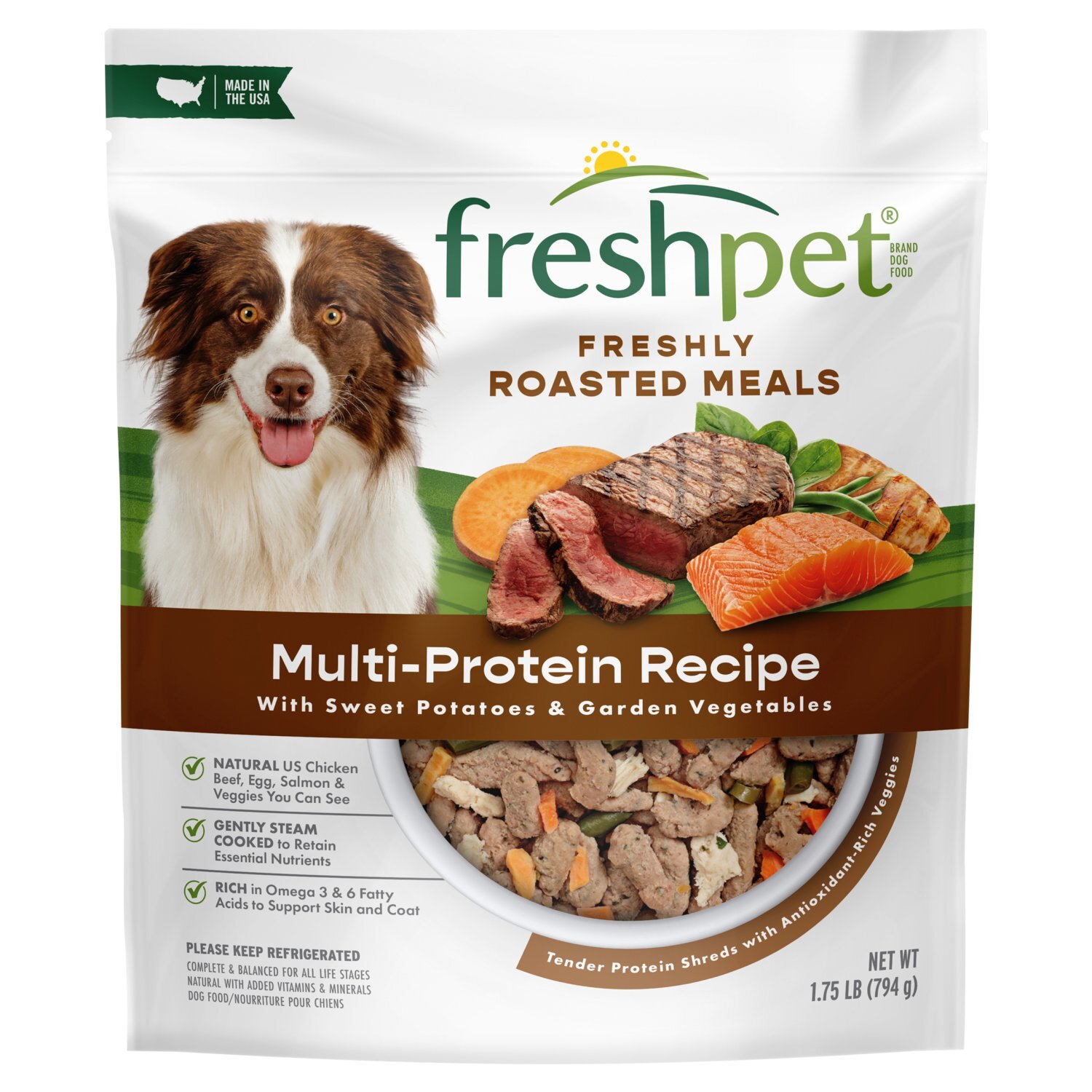Freshpet Multi-Protein Recipe Freshly Roasted Meals Dog Food, 1.75 lb Image 1 of 9