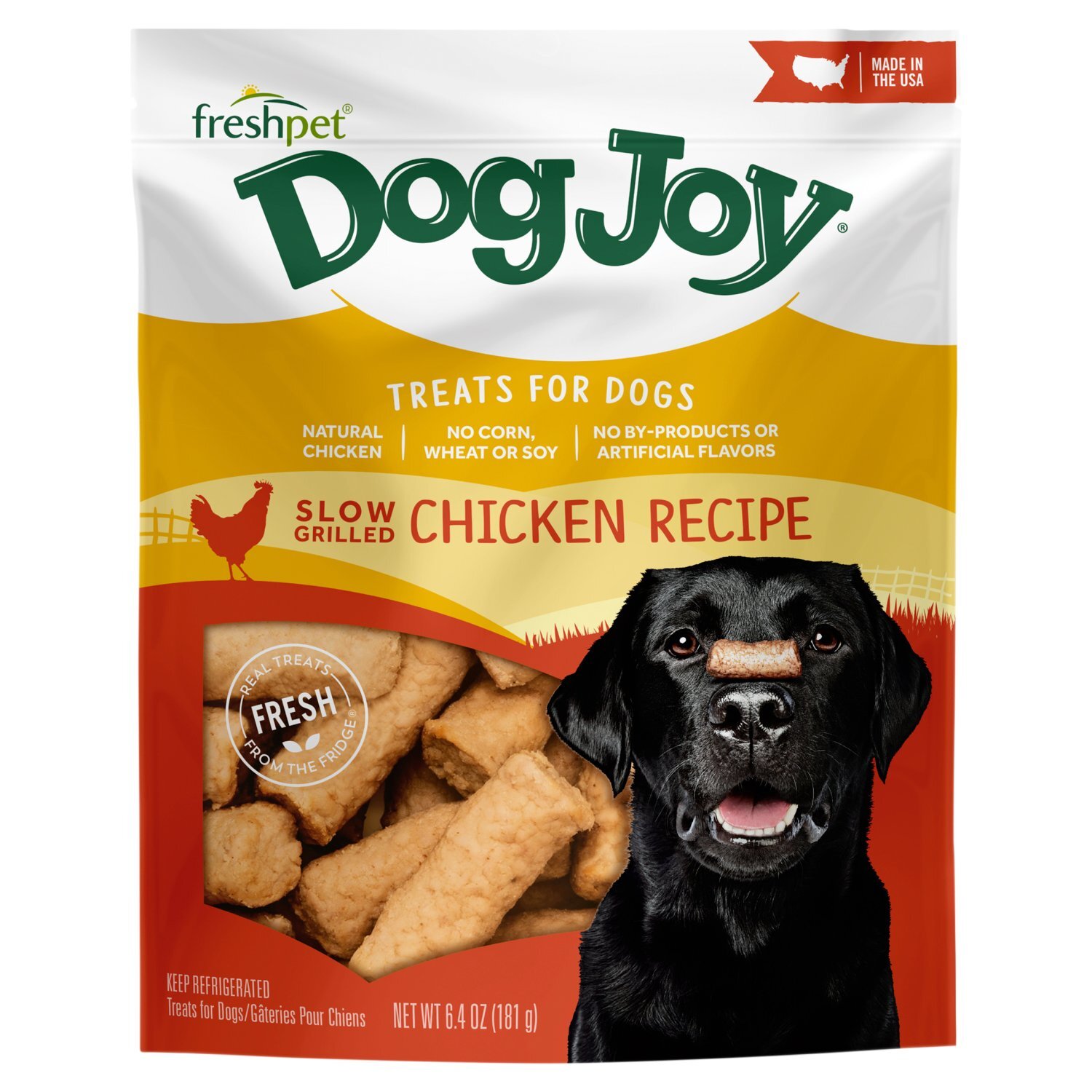 Freshpet Dog Joy Slow Grilled Chicken Recipe Treats for Dogs, 6.4 oz Image 1 of 7