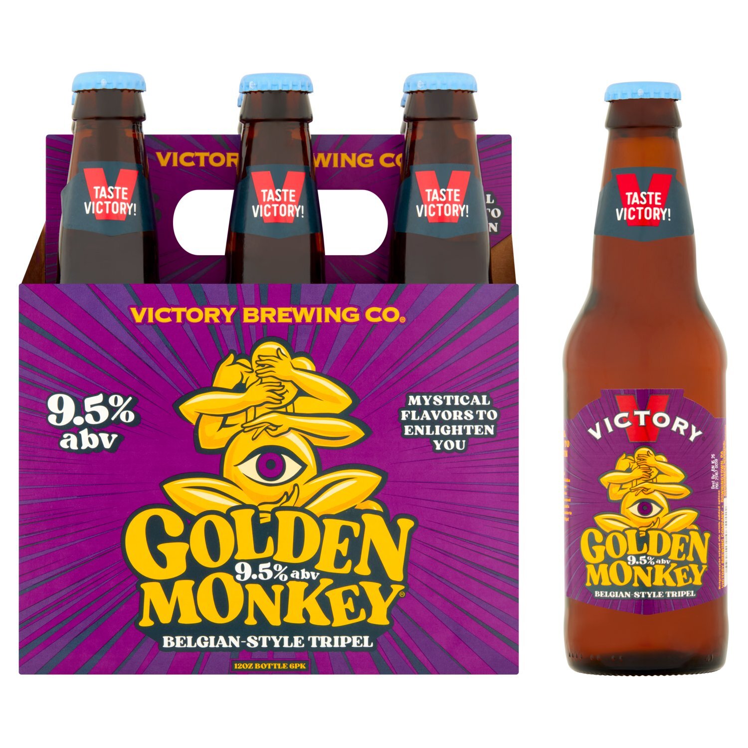 Victory Brewing Co. Golden Monkey Belgian-Style Tripel, 12 oz, 6